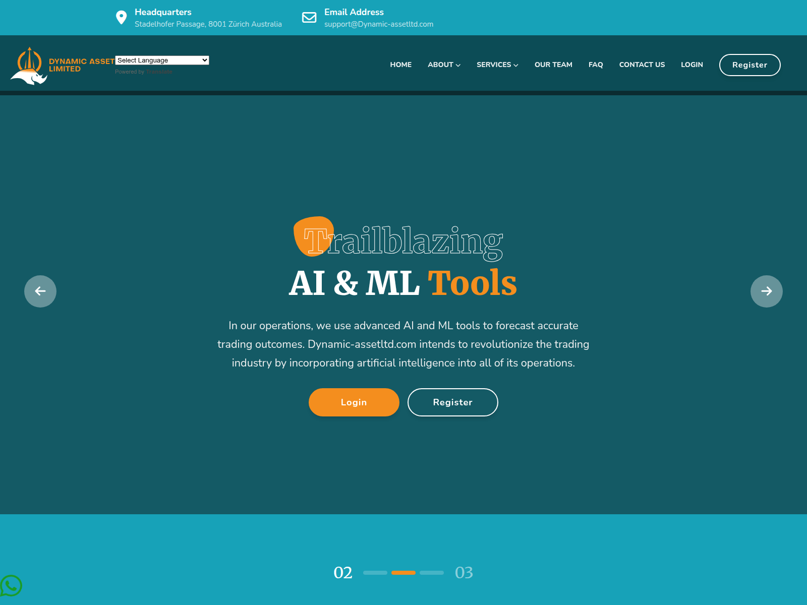 Screenshot of dynamic-assetltd.com