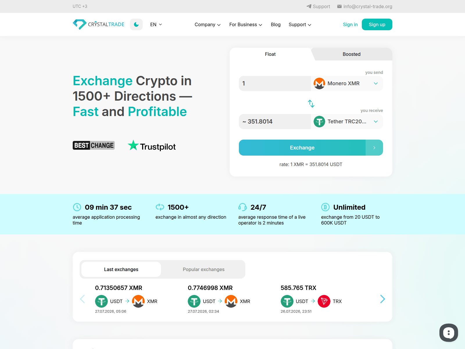 Screenshot of crystal-trade.org