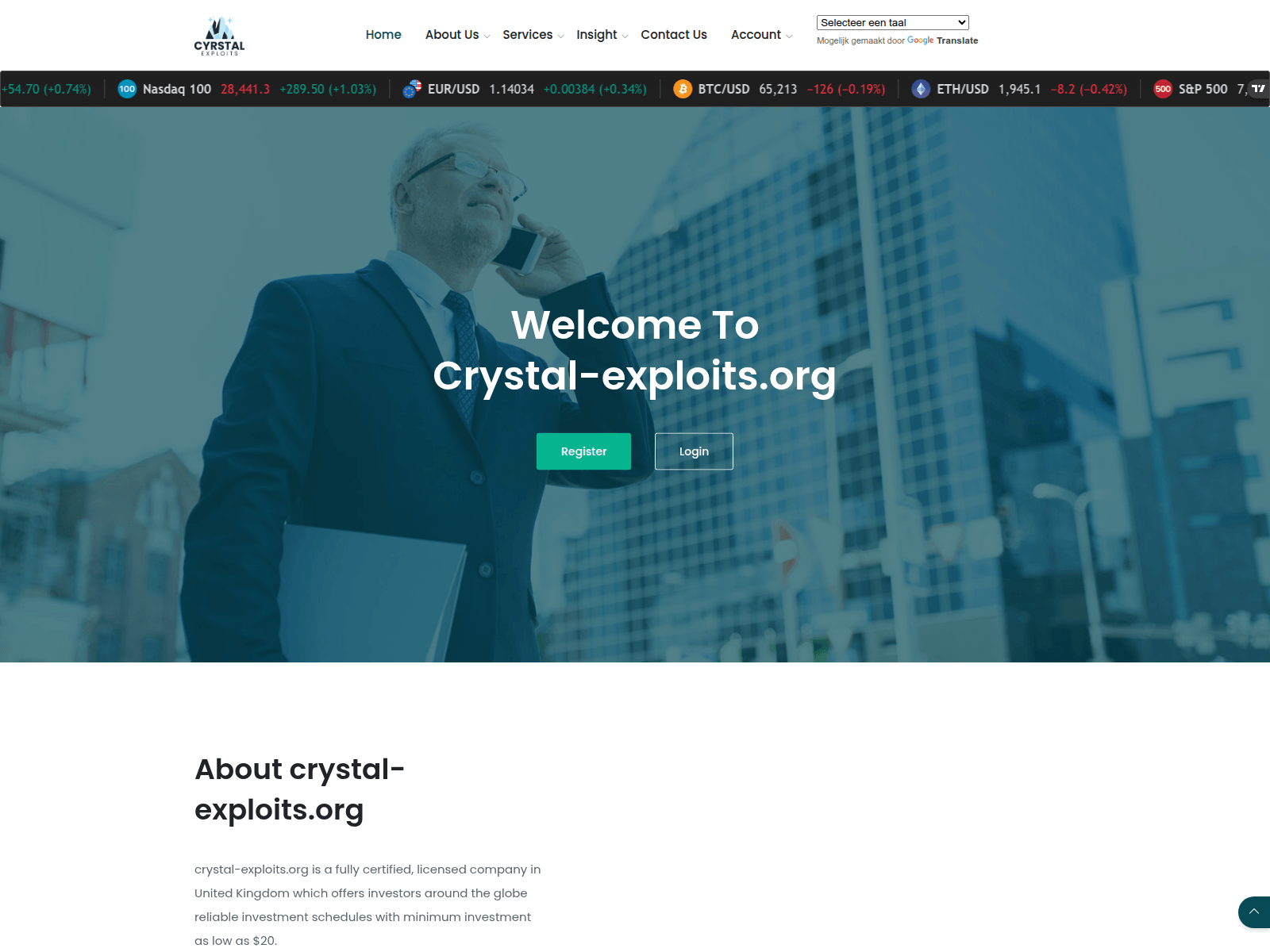 Screenshot of crystal-exploits.org
