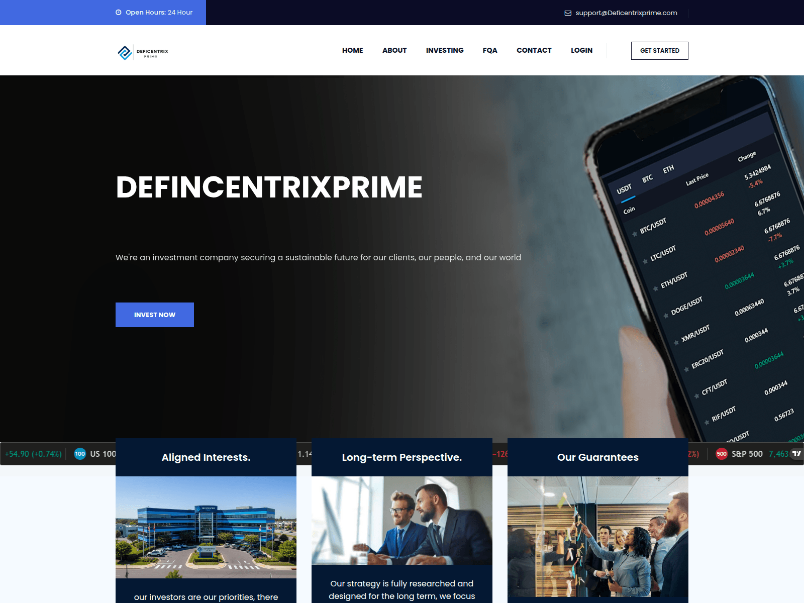 Screenshot of deficentrixprime.com