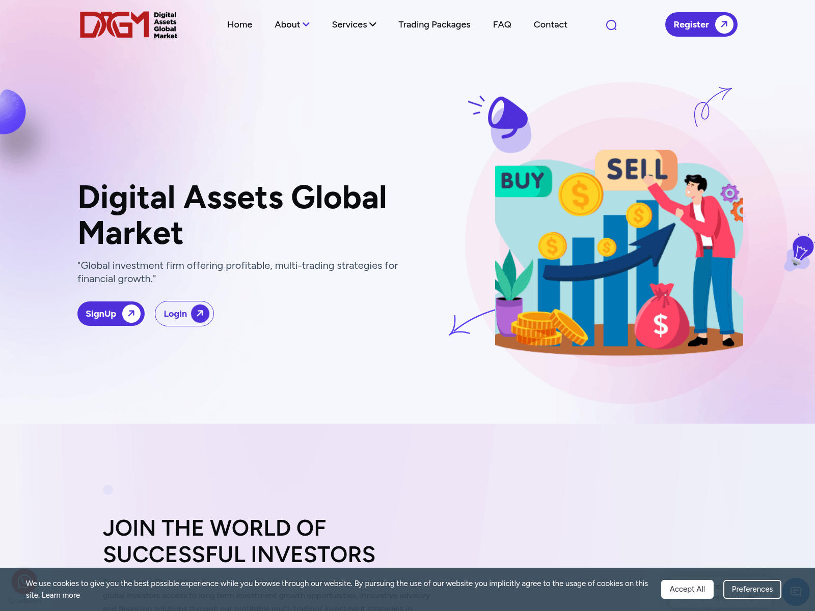 Screenshot of digitalassetsglobalmkts.com