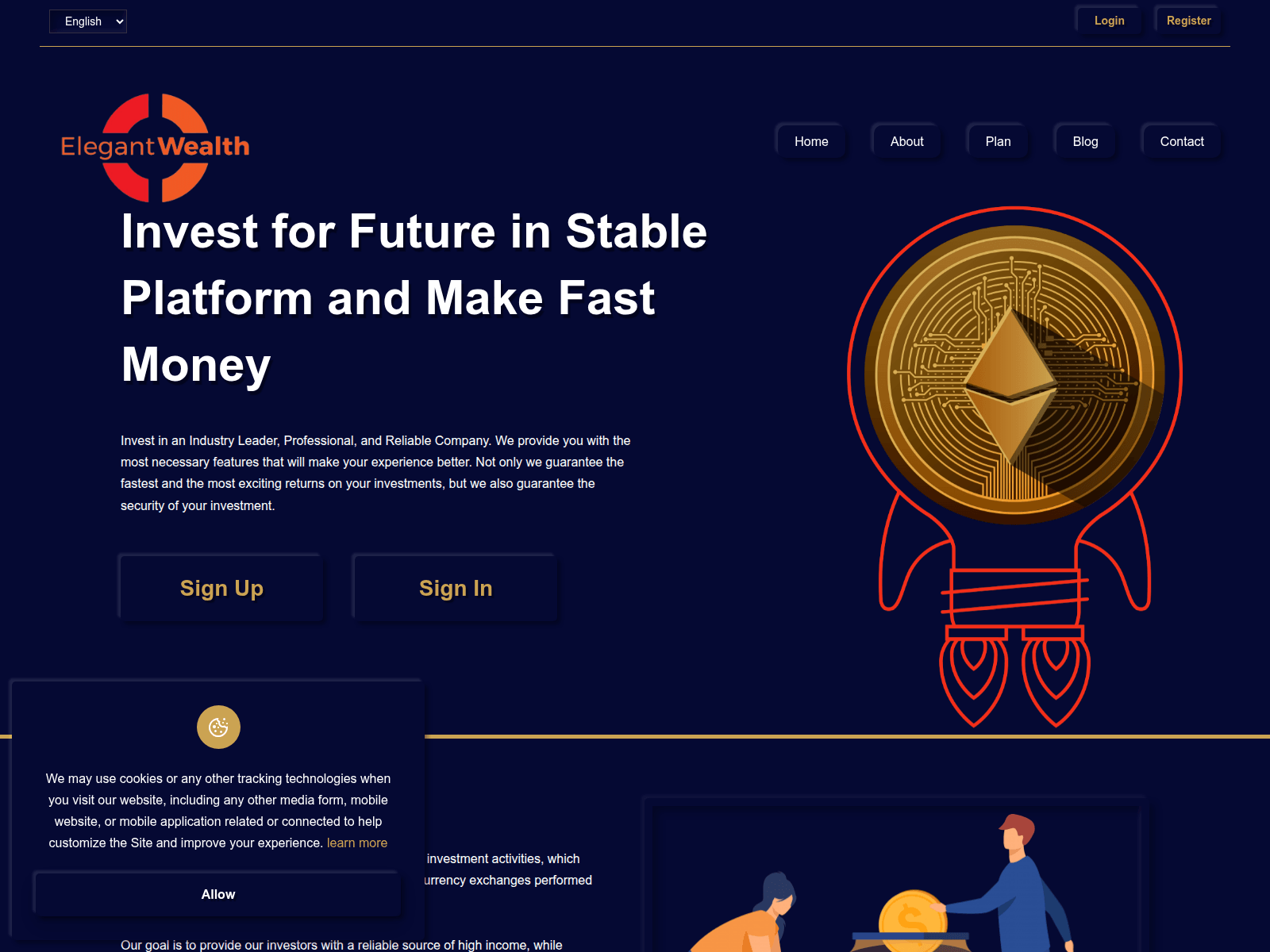 Screenshot of elegantwhub.com