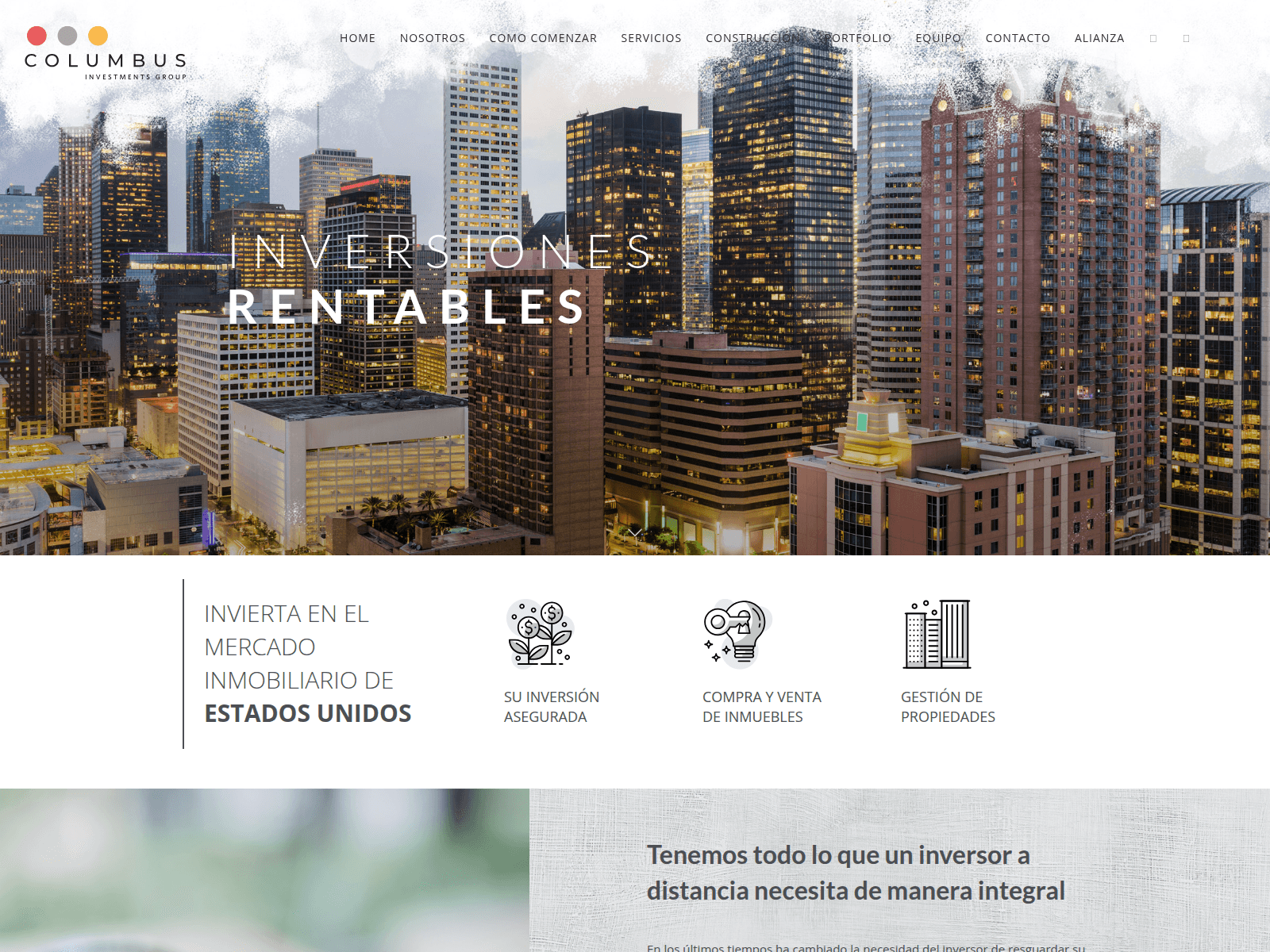 Screenshot of columbuscapitalre.com