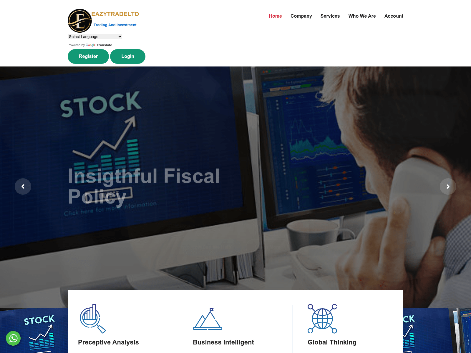 Screenshot of eazytradeltd.com