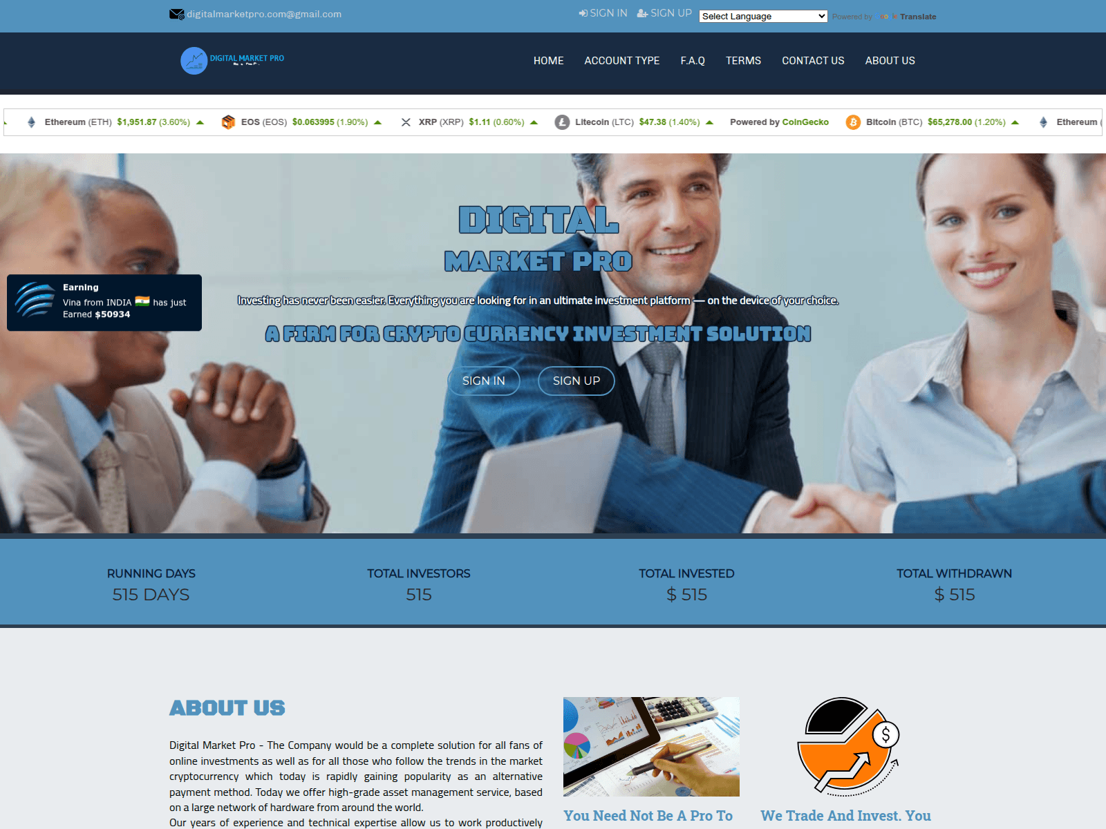 Screenshot of digitalmarket-pro.com