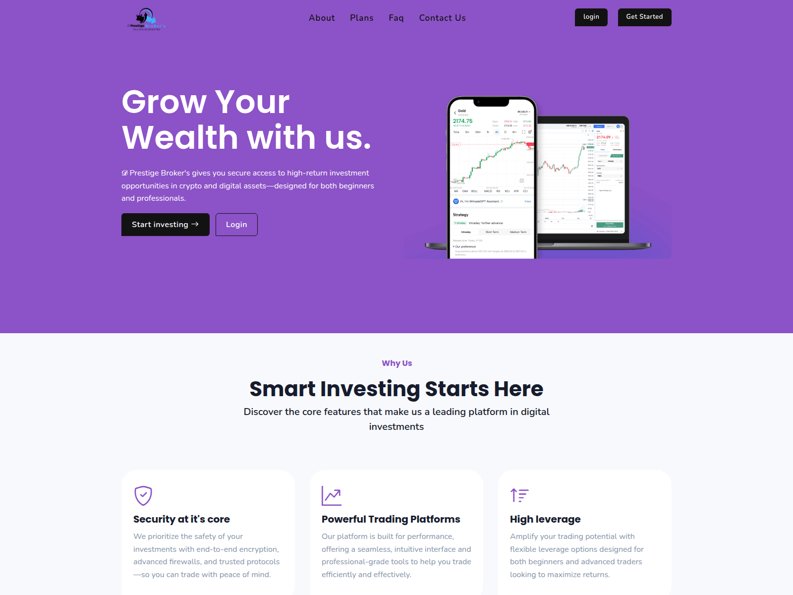 Screenshot of dprestigebroker.com
