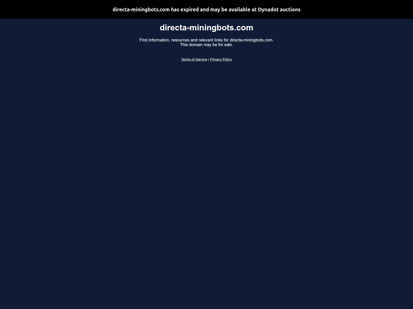 Screenshot of directa-miningbots.com