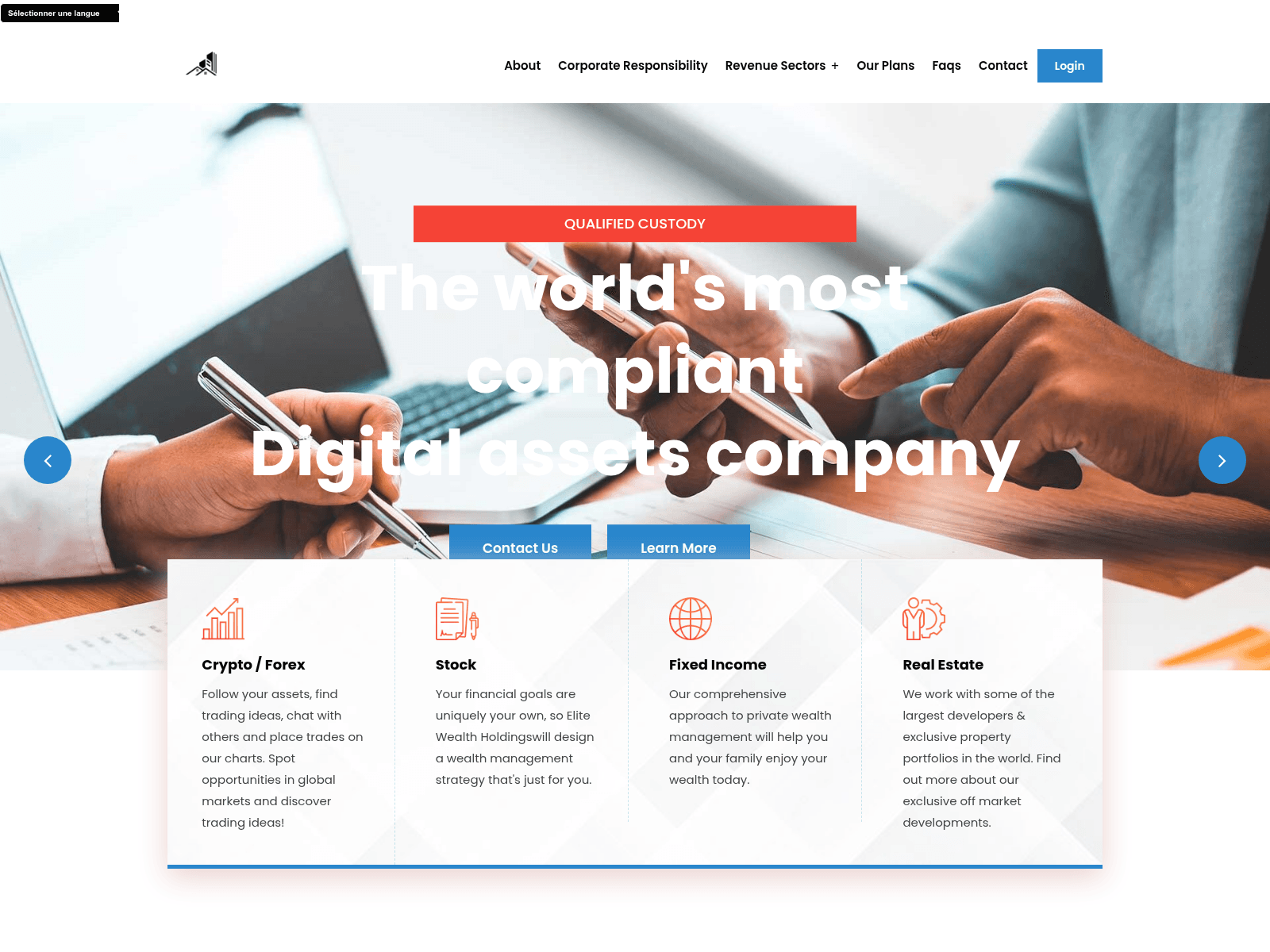 Screenshot of elitewealthholding.ltd