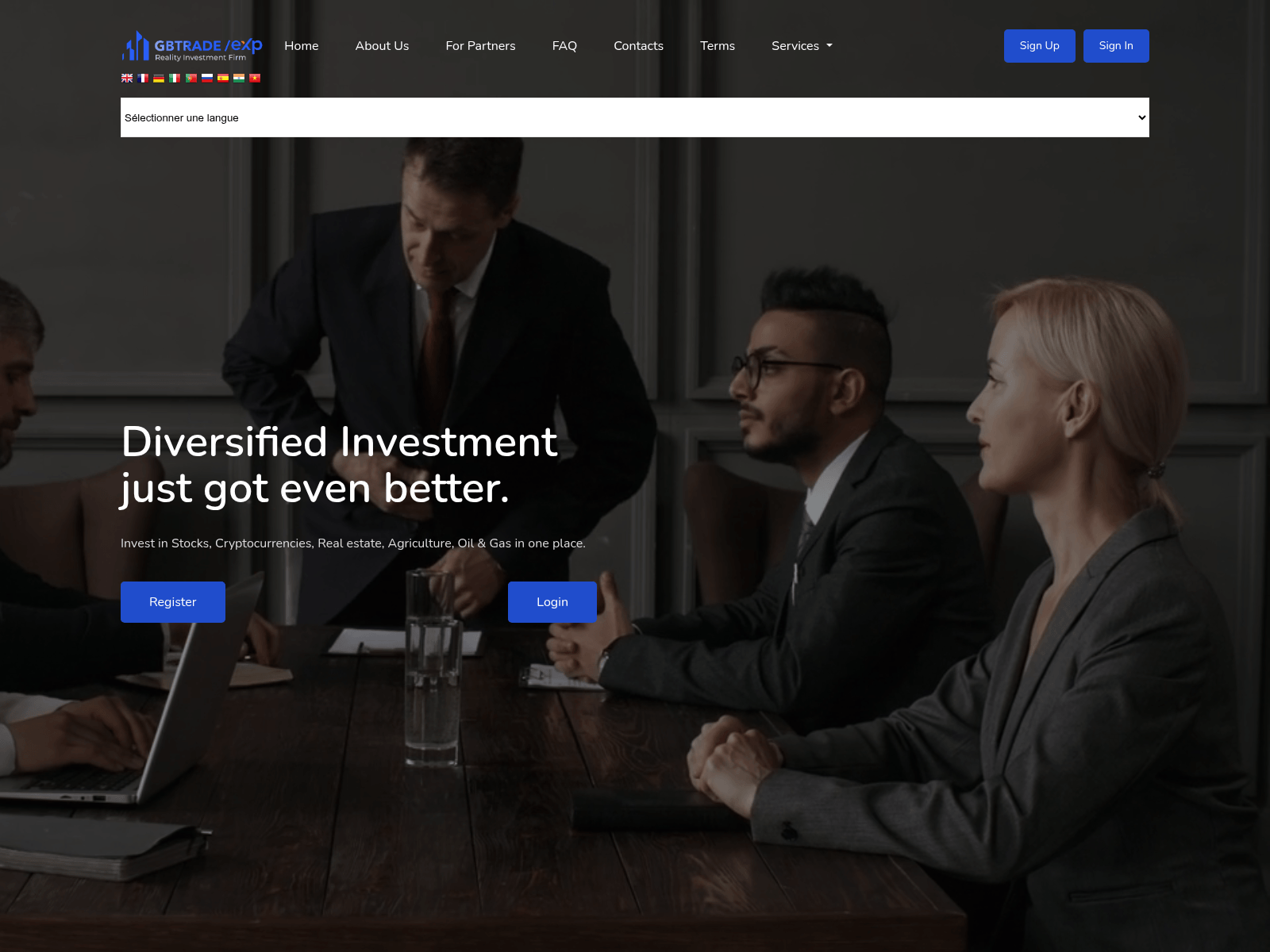 Screenshot of gbtrade-ltd.com