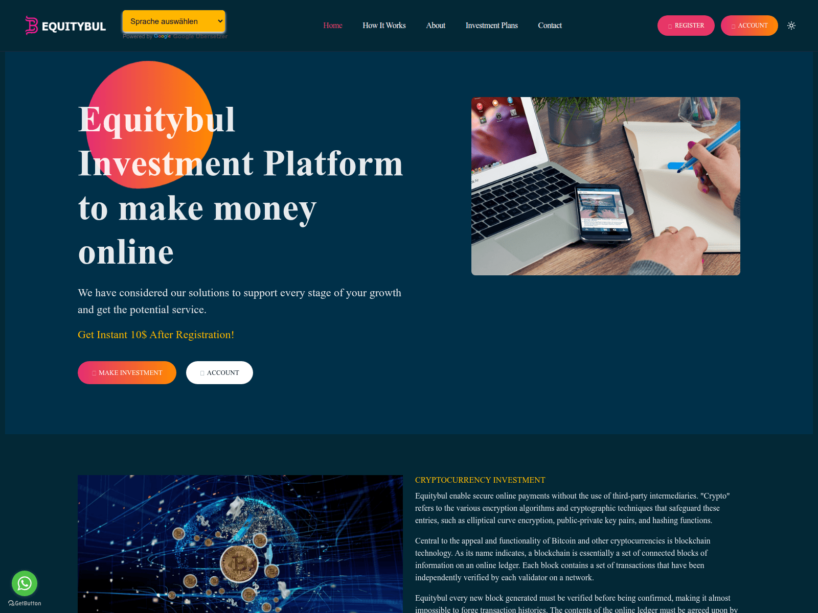 Screenshot of equitybul.com