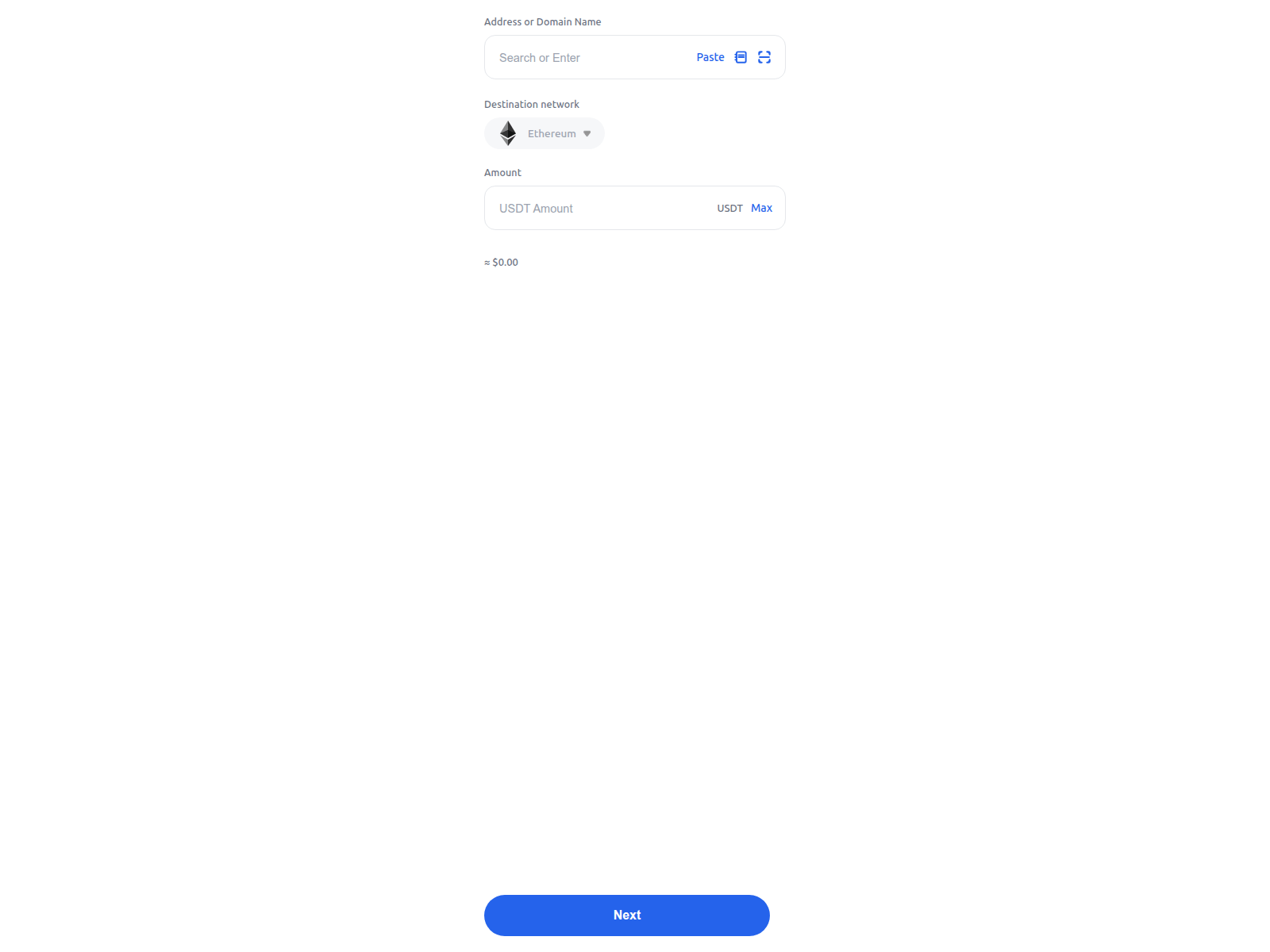 Screenshot of ethusdt.co