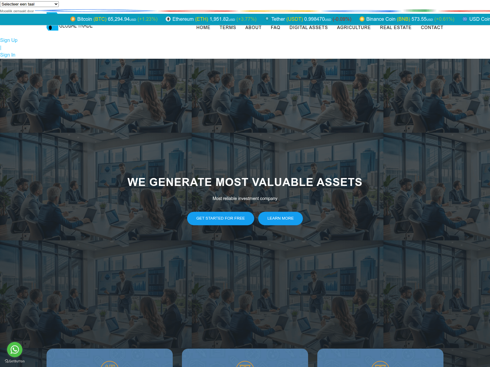 Screenshot of farosonglobaltrade.ltd