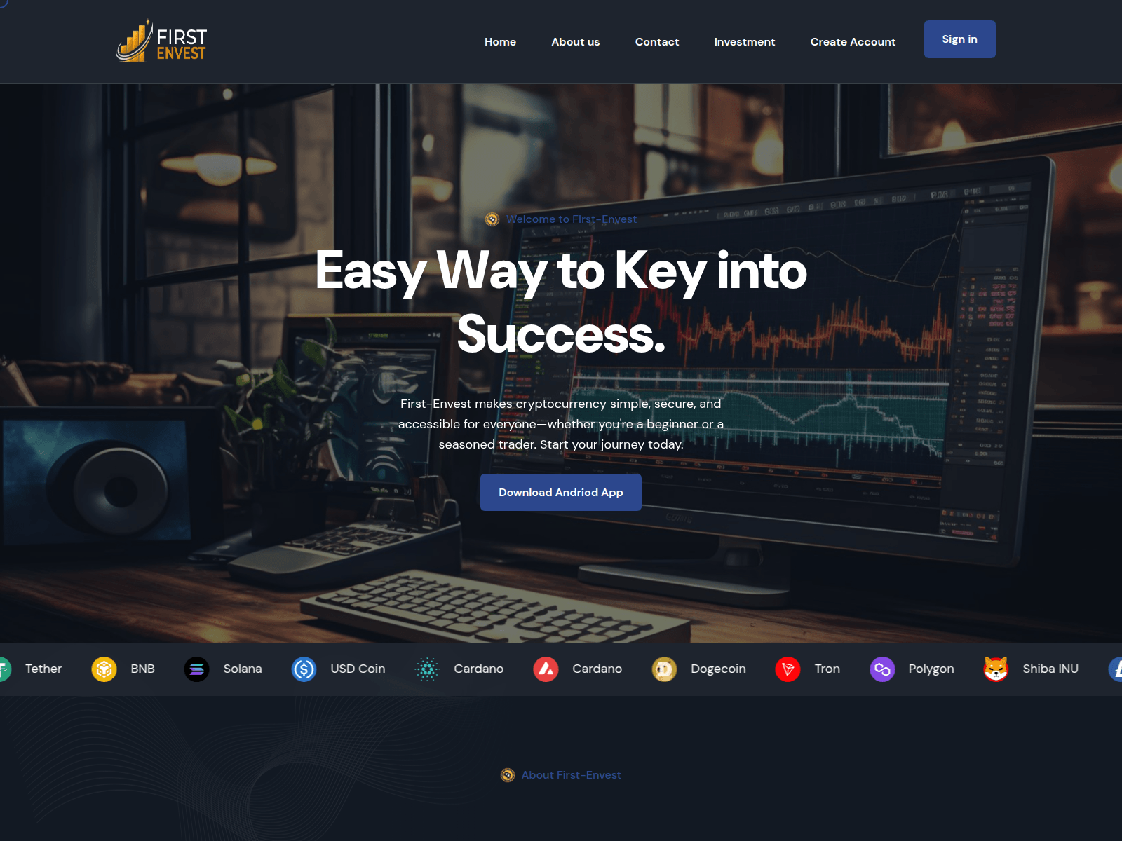 Screenshot of first-vest.com