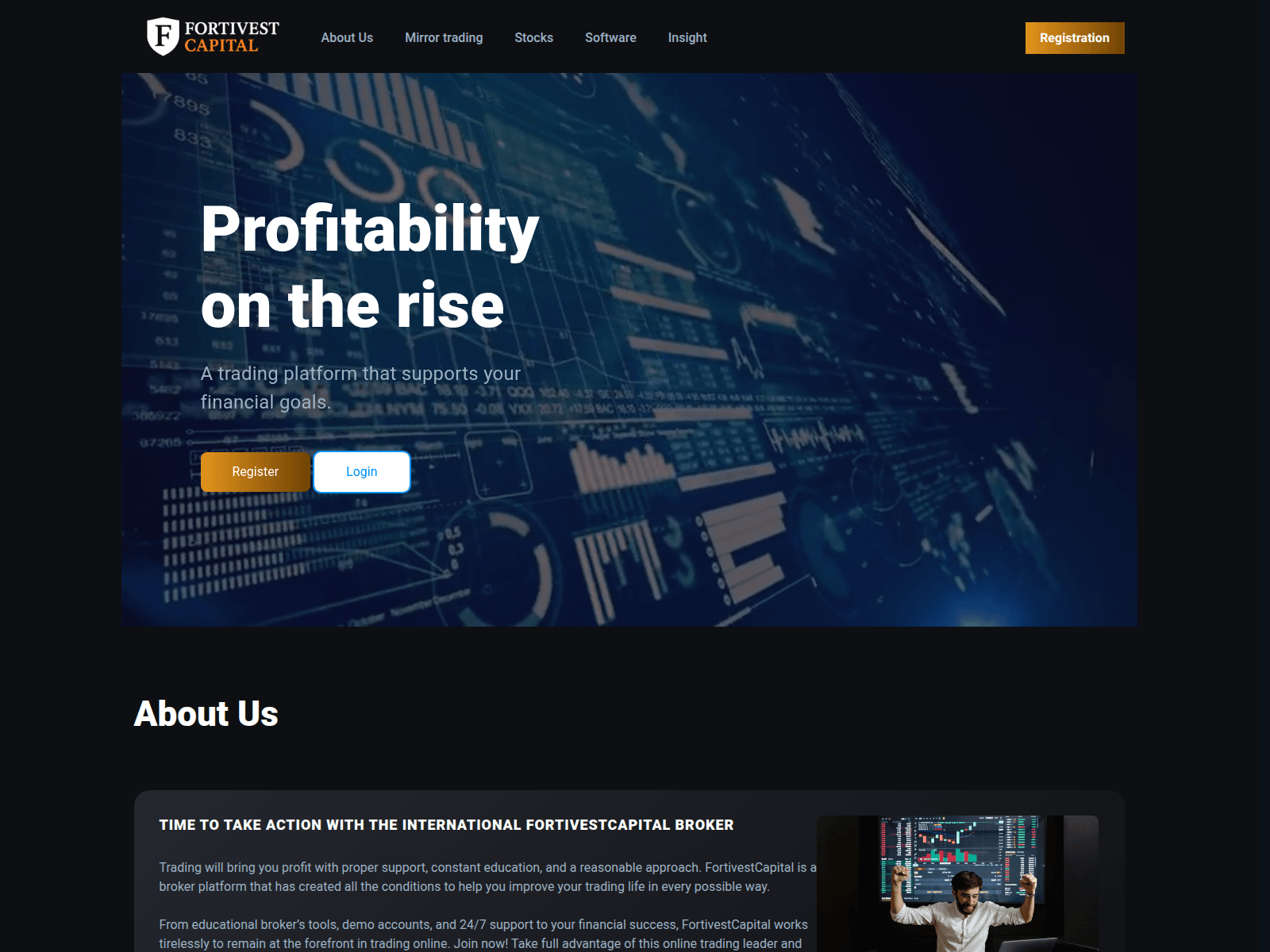 Screenshot of fortivestcapital.com