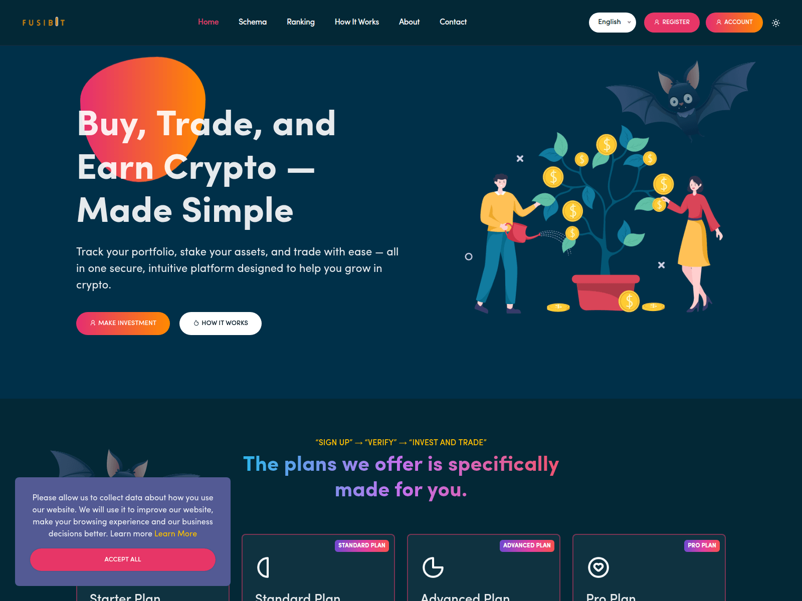 Screenshot of fusibit.com