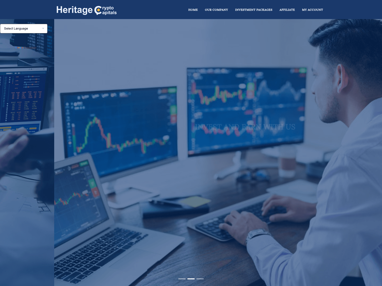 Screenshot of heritagecryptocapital.com