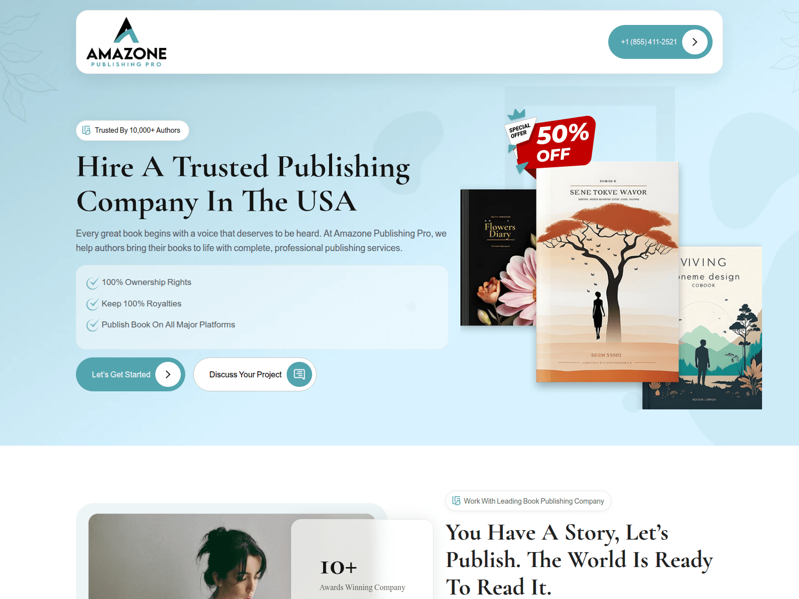 Screenshot of amazonepublishingpro.com