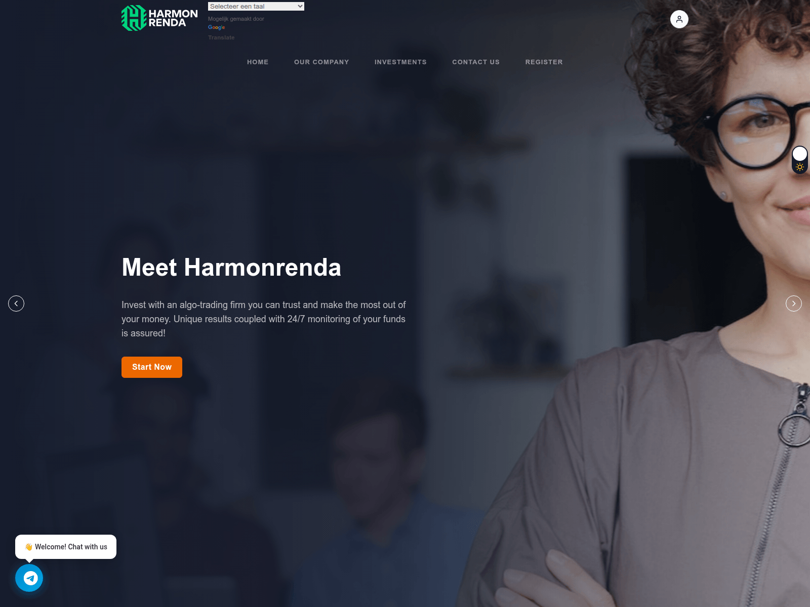 Screenshot of harmonrenda.com