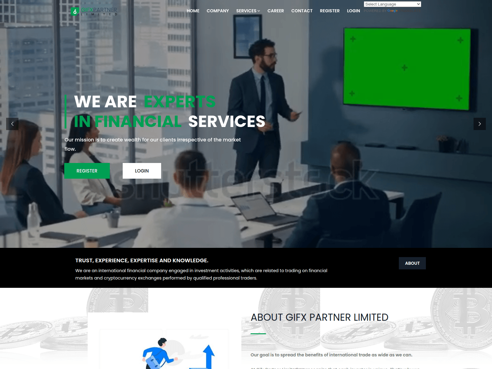 Screenshot of gifxpartnersltd.com