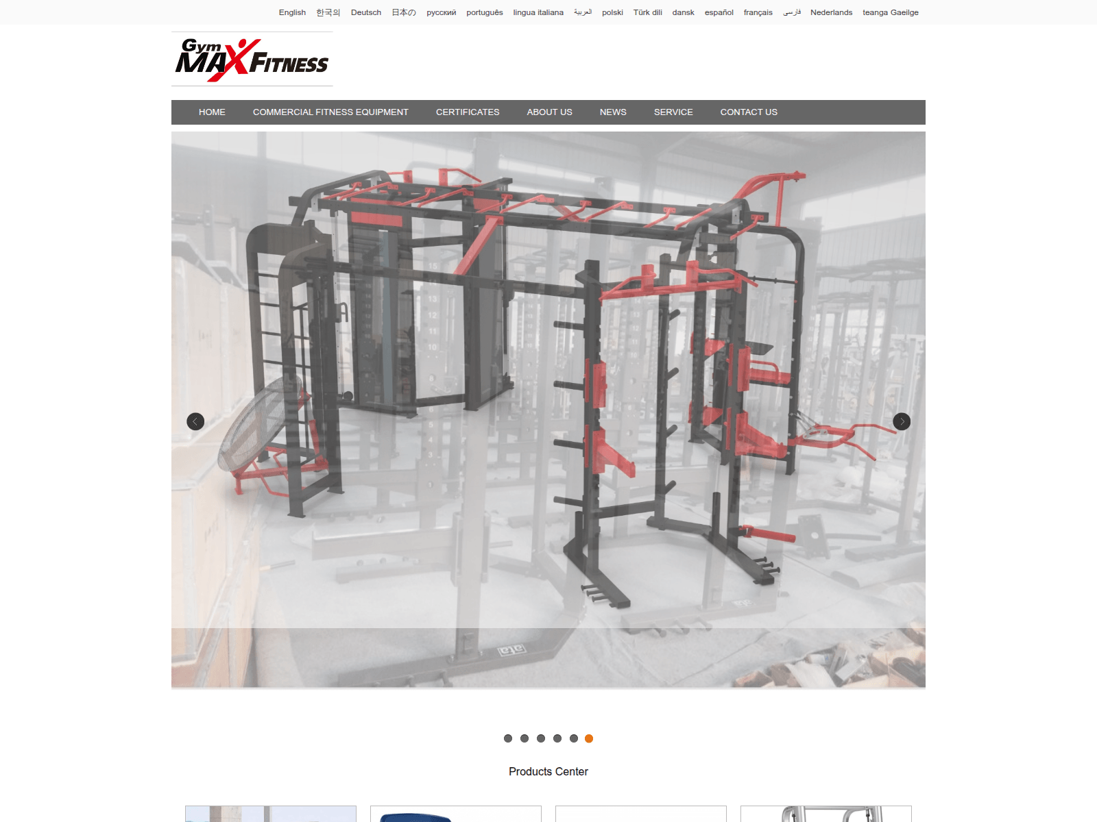 Screenshot of gymmaxfitness.com