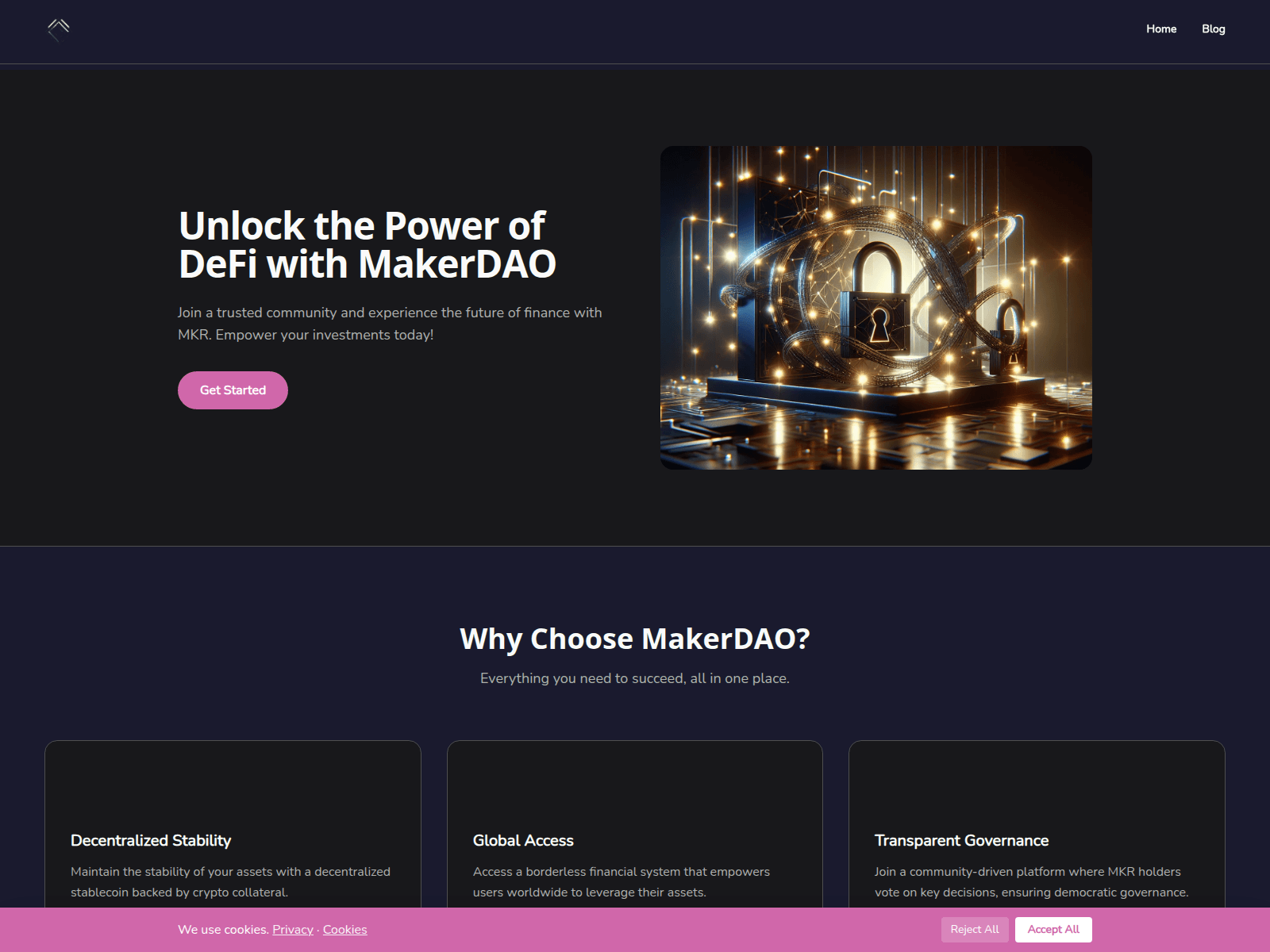 Screenshot of maker-mkr-dao.com