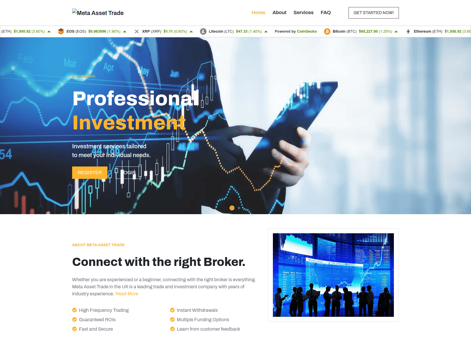 Screenshot of massettrade.com