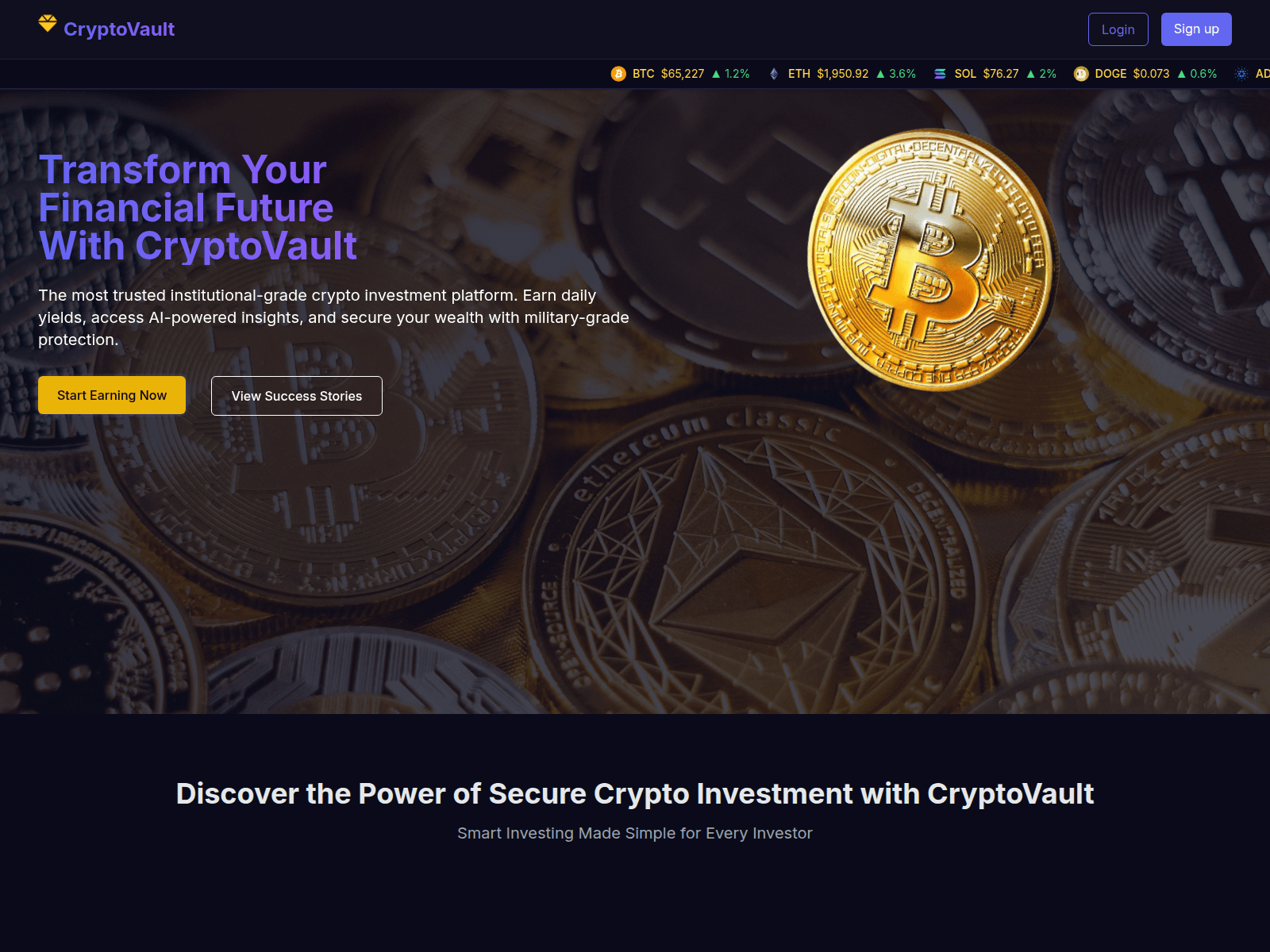 Screenshot of investmentvault.top