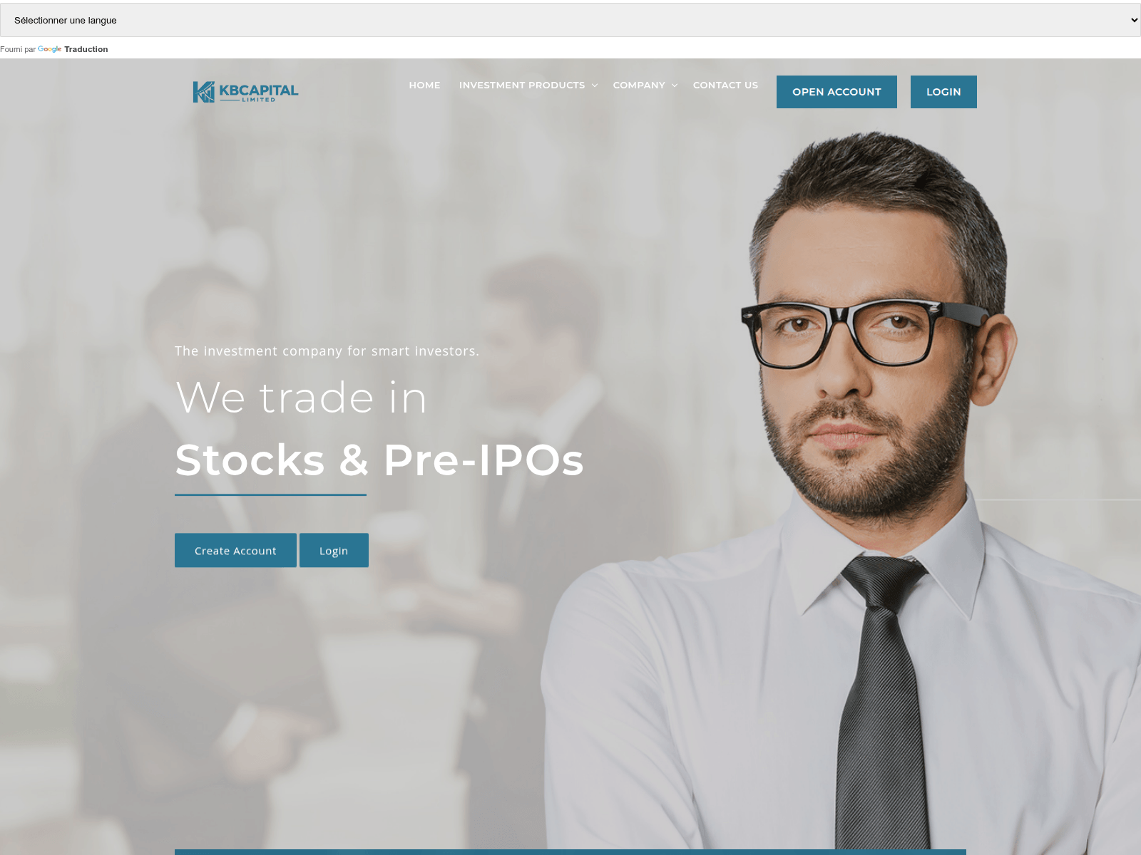Screenshot of kbcapitalltd.com