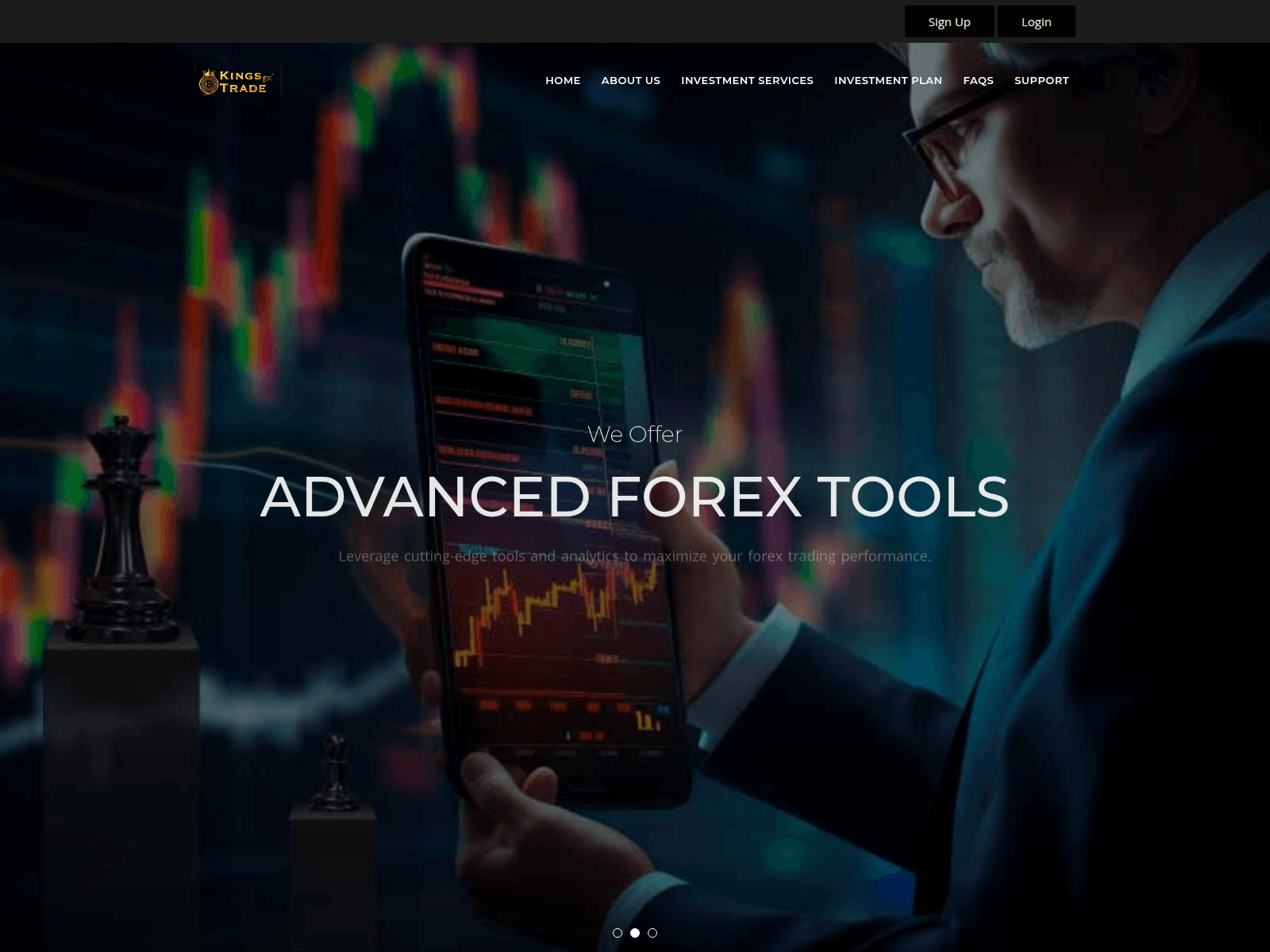 Screenshot of kings-tradefx.com
