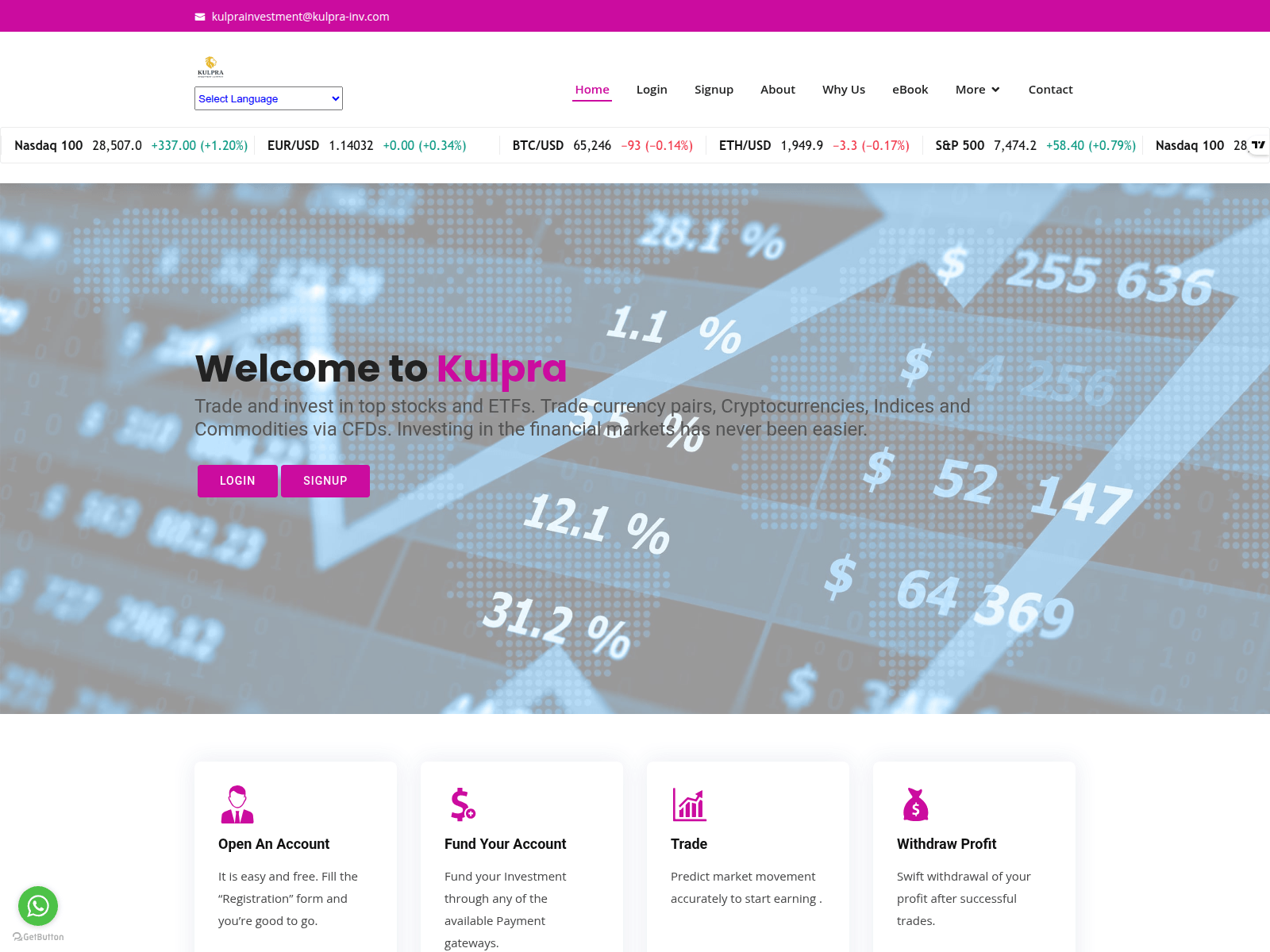 Screenshot of kulpra-inv.com