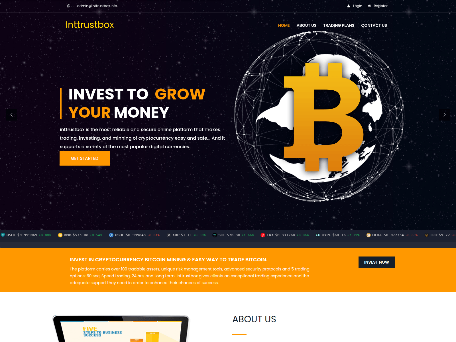 Screenshot of inttrustbox.info