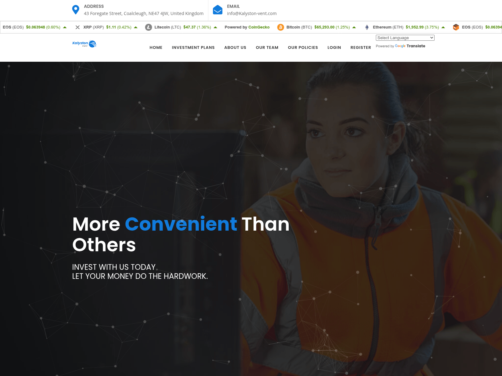Screenshot of kalyston-vent.com