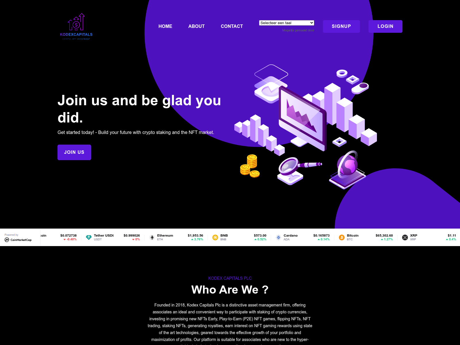 Screenshot of kodexcapital.com