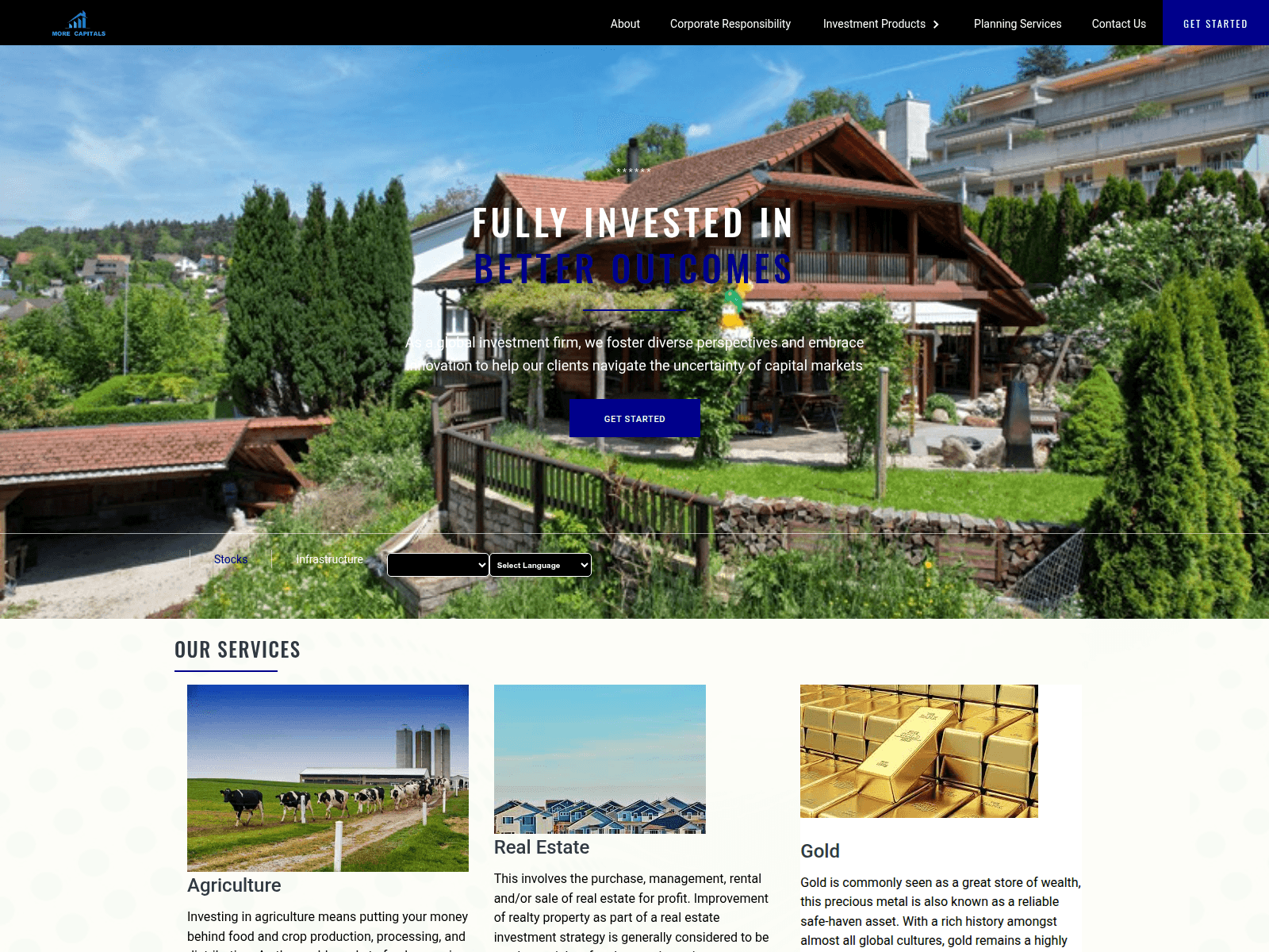 Screenshot of morecapitalcorps.com