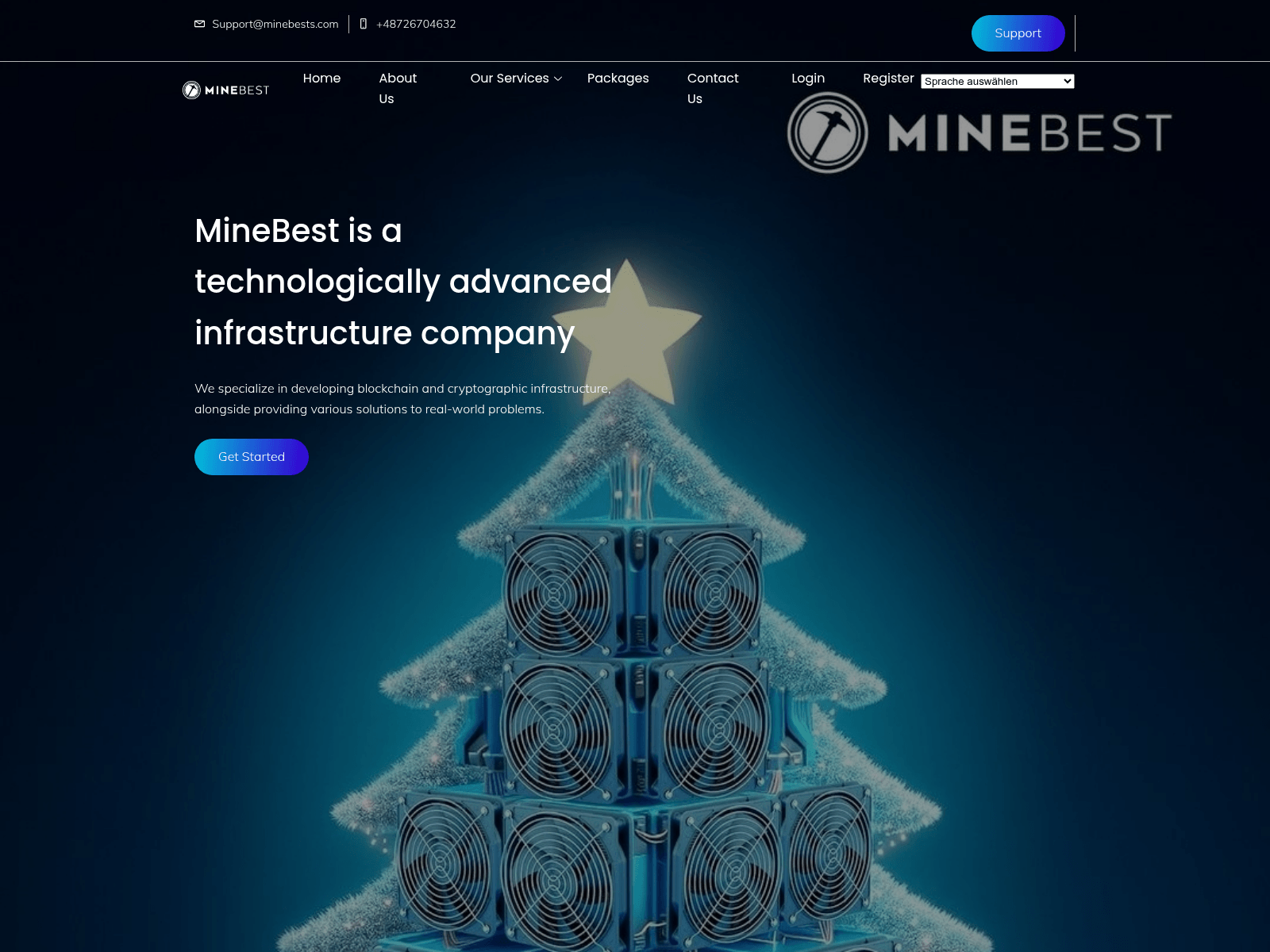 Screenshot of minebests.com