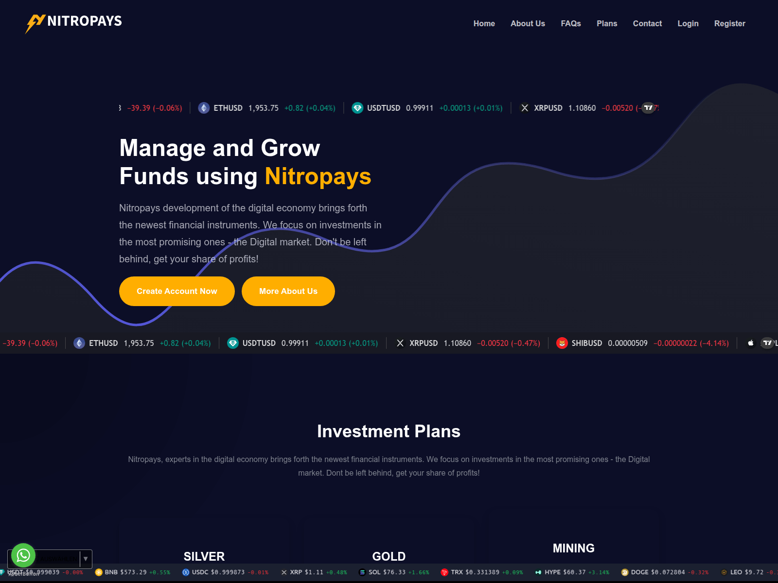 Screenshot of nitropays.com