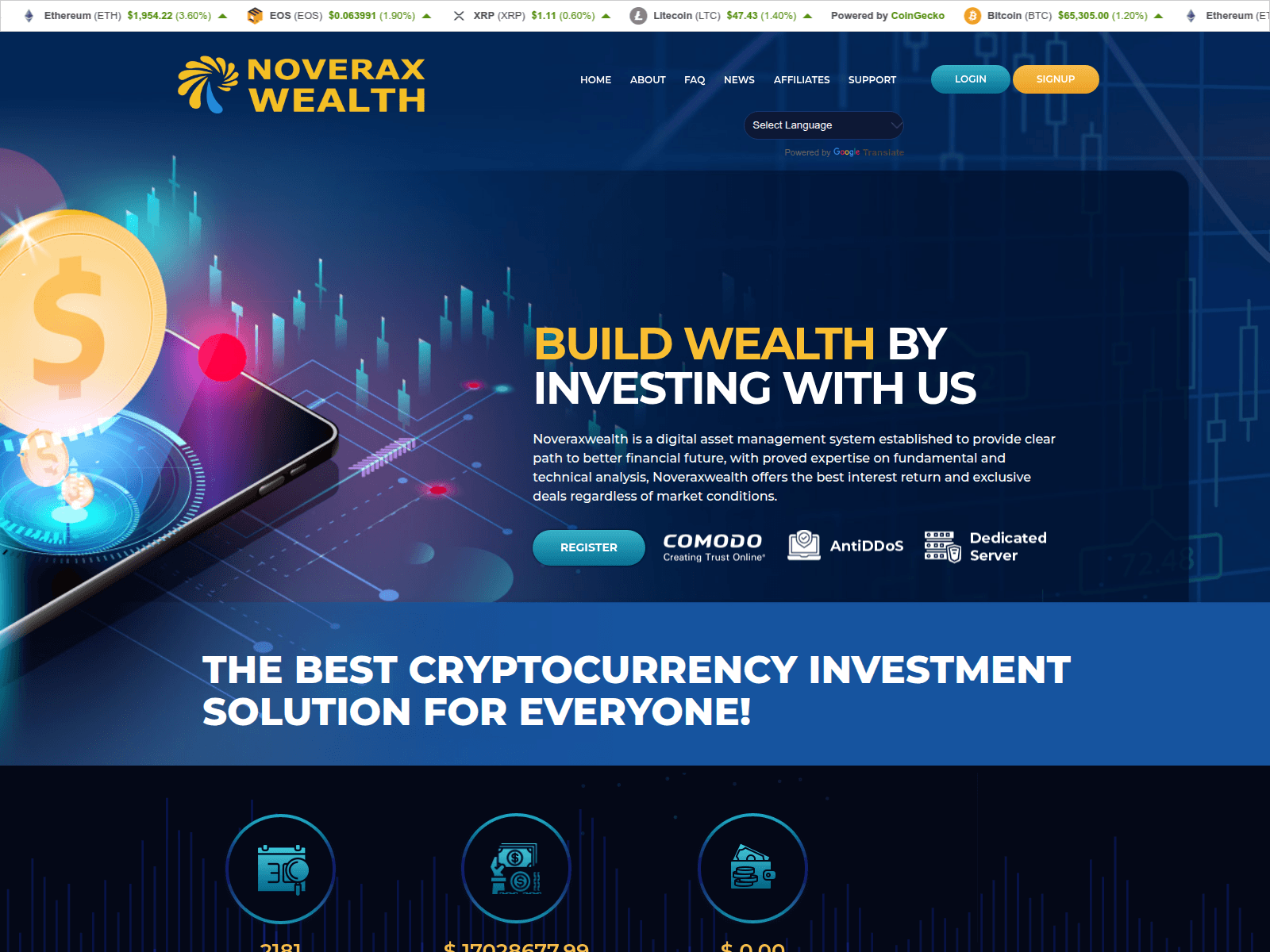 Screenshot of noveraxwealth.com