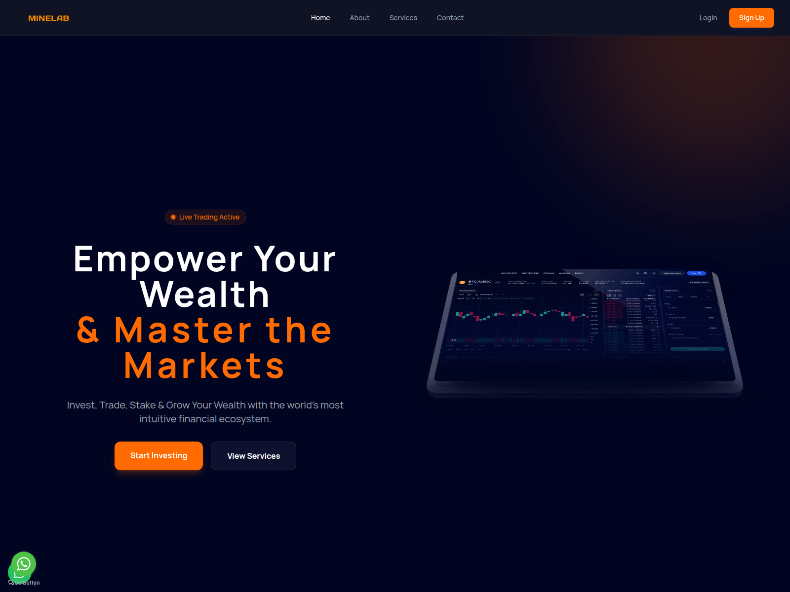 Screenshot of minelab.ltd