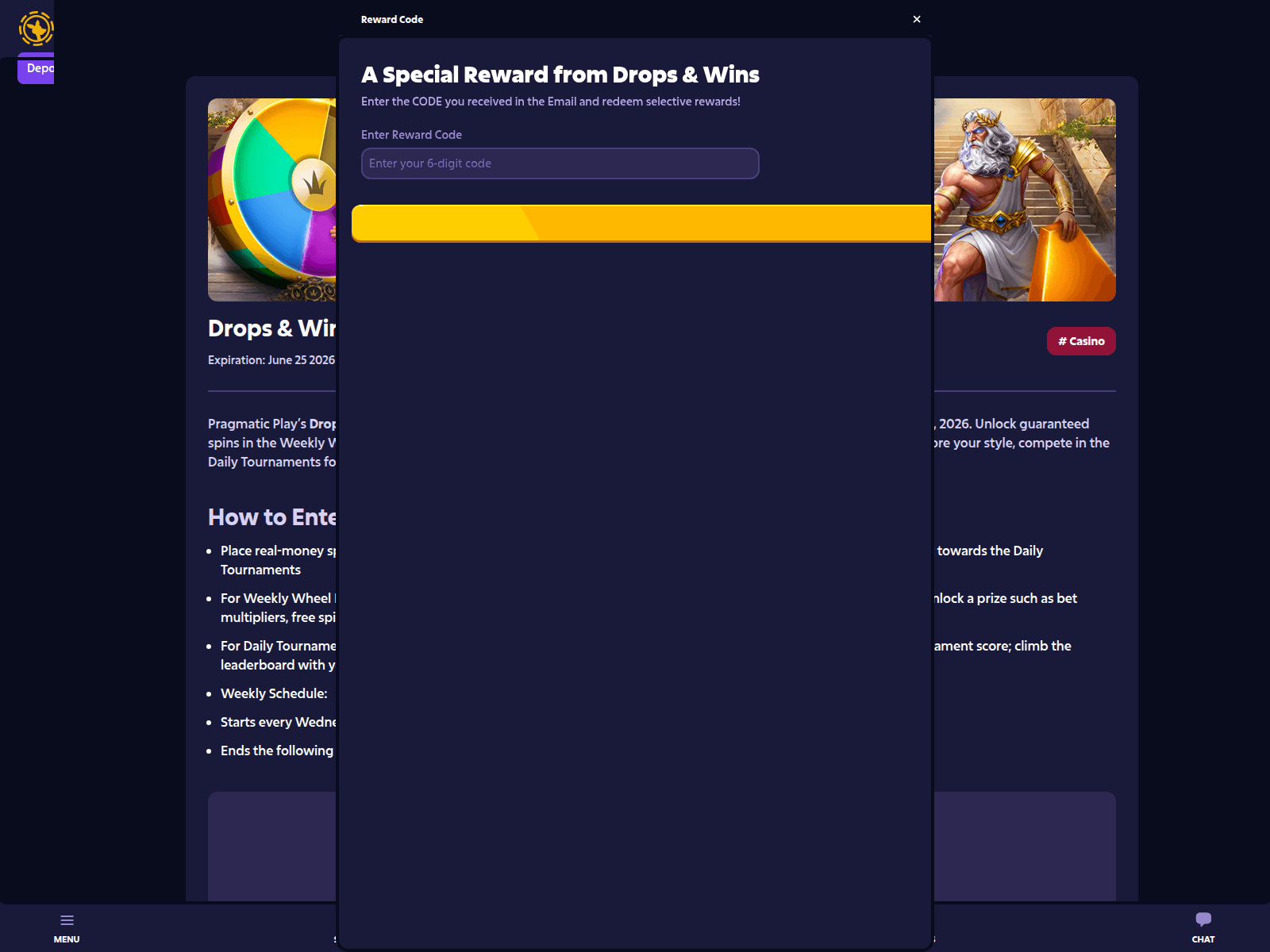 Screenshot of my.connect-roobet.com