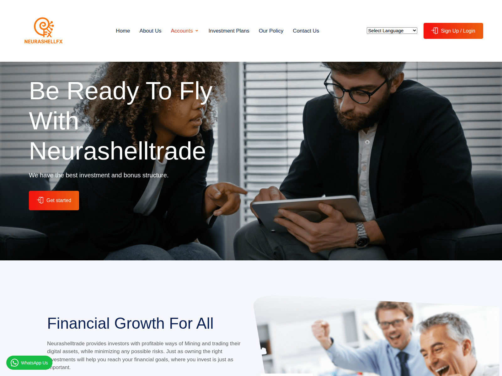 Screenshot of neurashelltrade.com