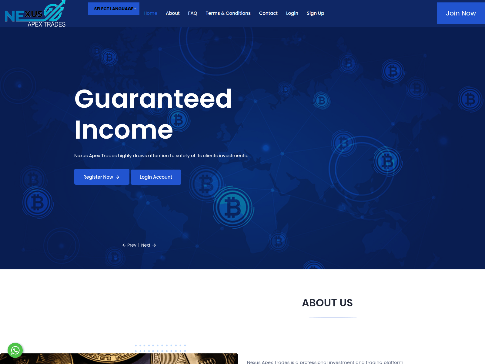 Screenshot of nexusapextrdaes.com