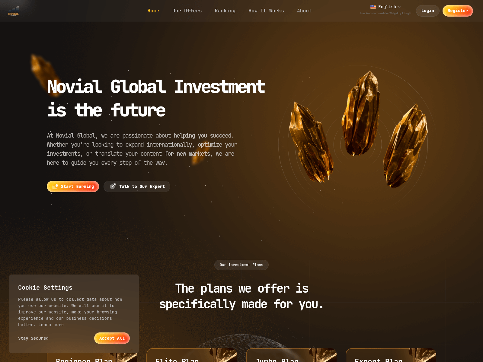 Screenshot of novialglobal.com