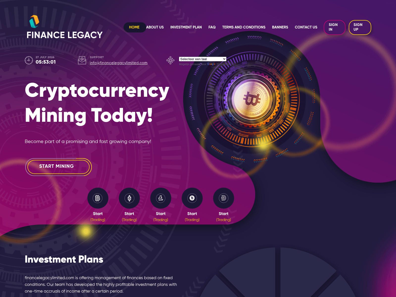 Screenshot of financelegacylimited.com