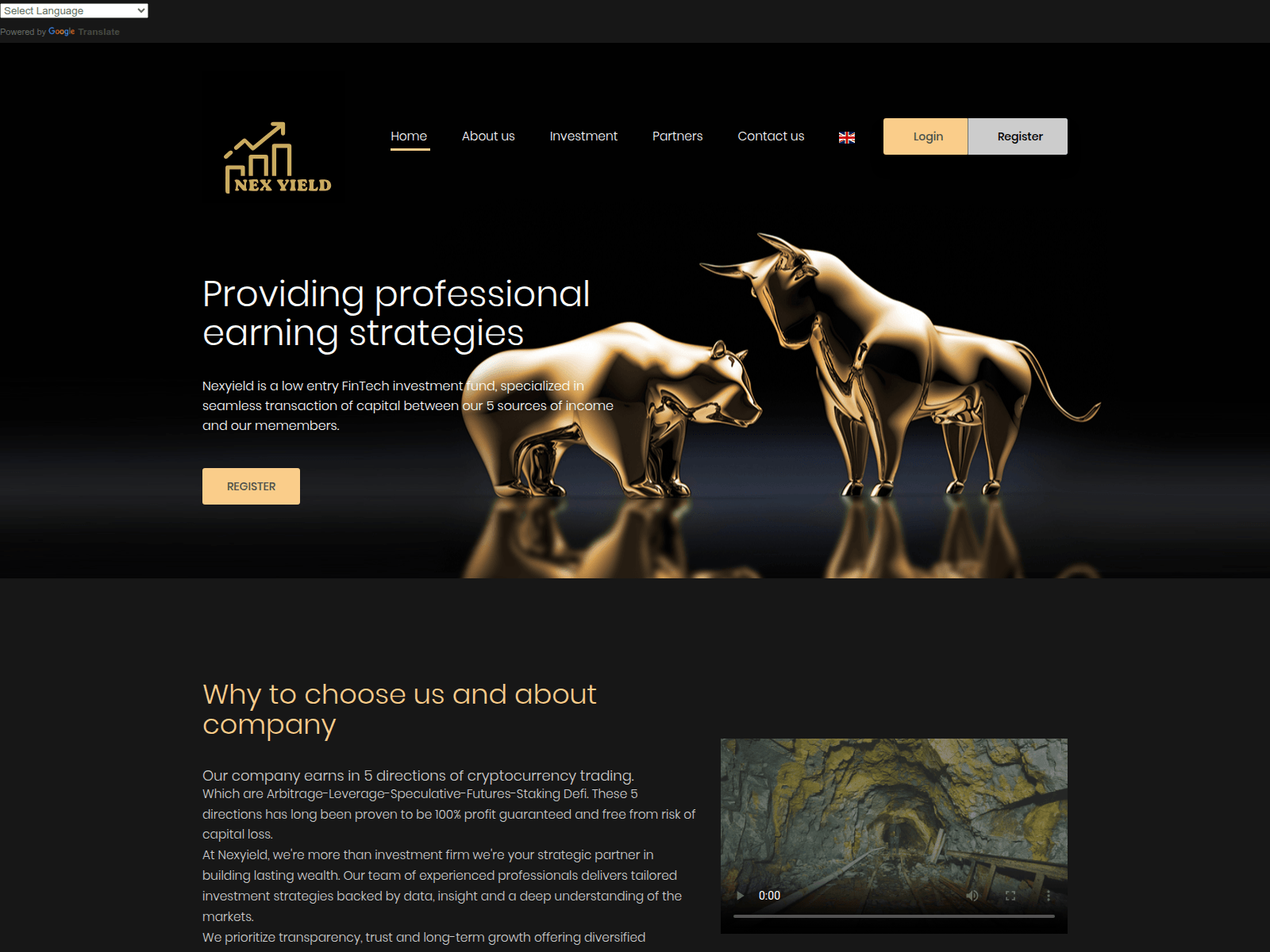Screenshot of nexyield.com