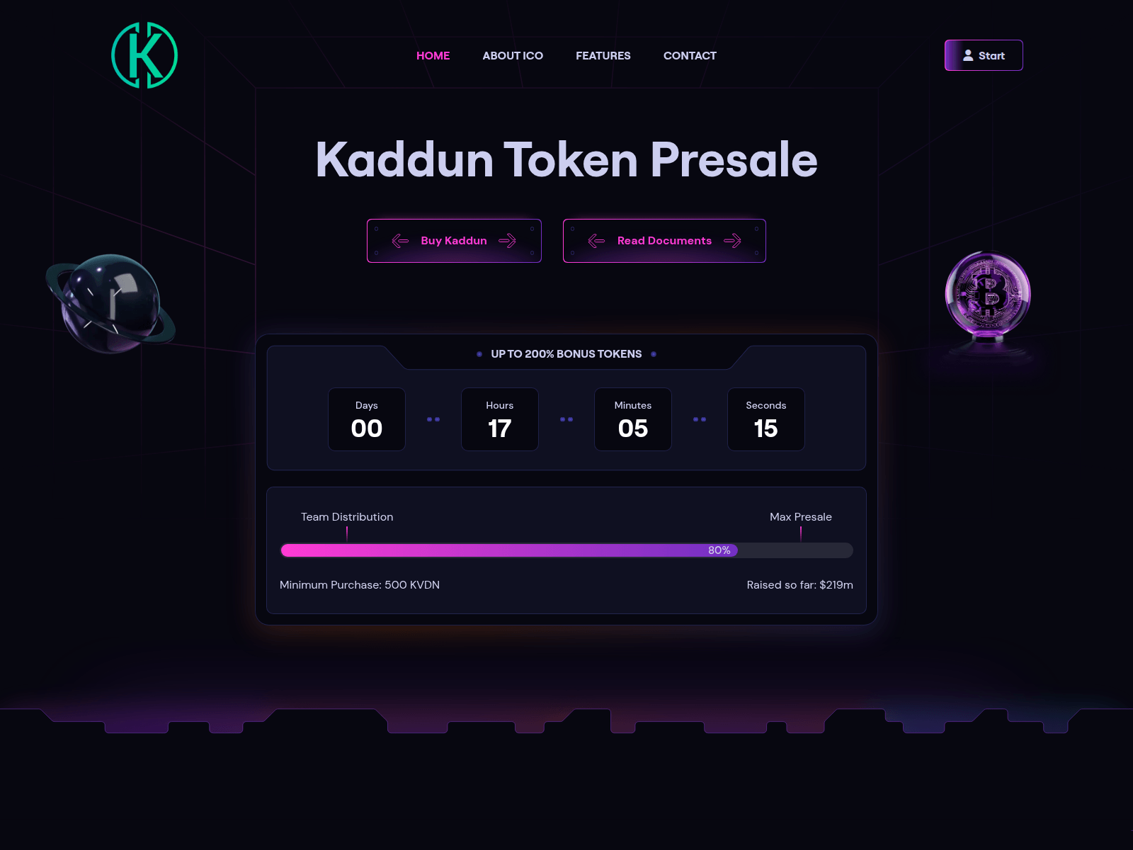 Screenshot of kaddunproject.com