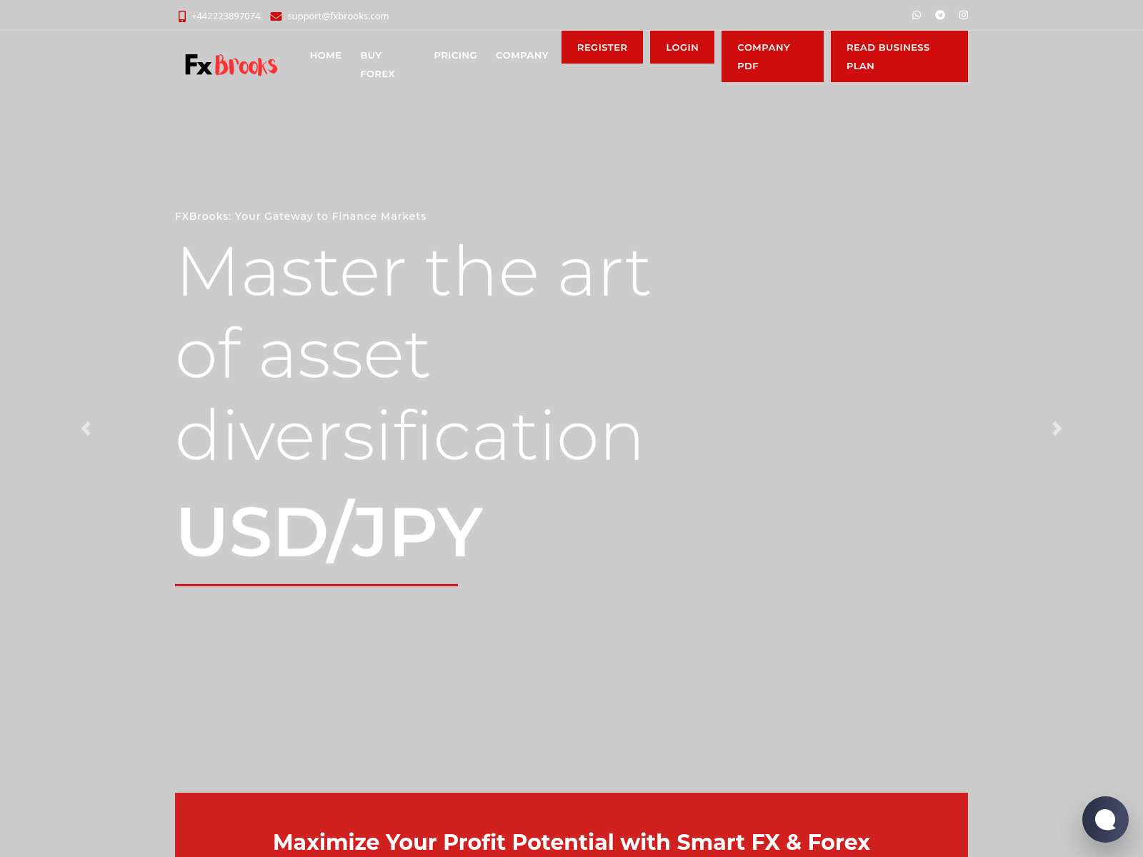 Screenshot of fxbrooks.com