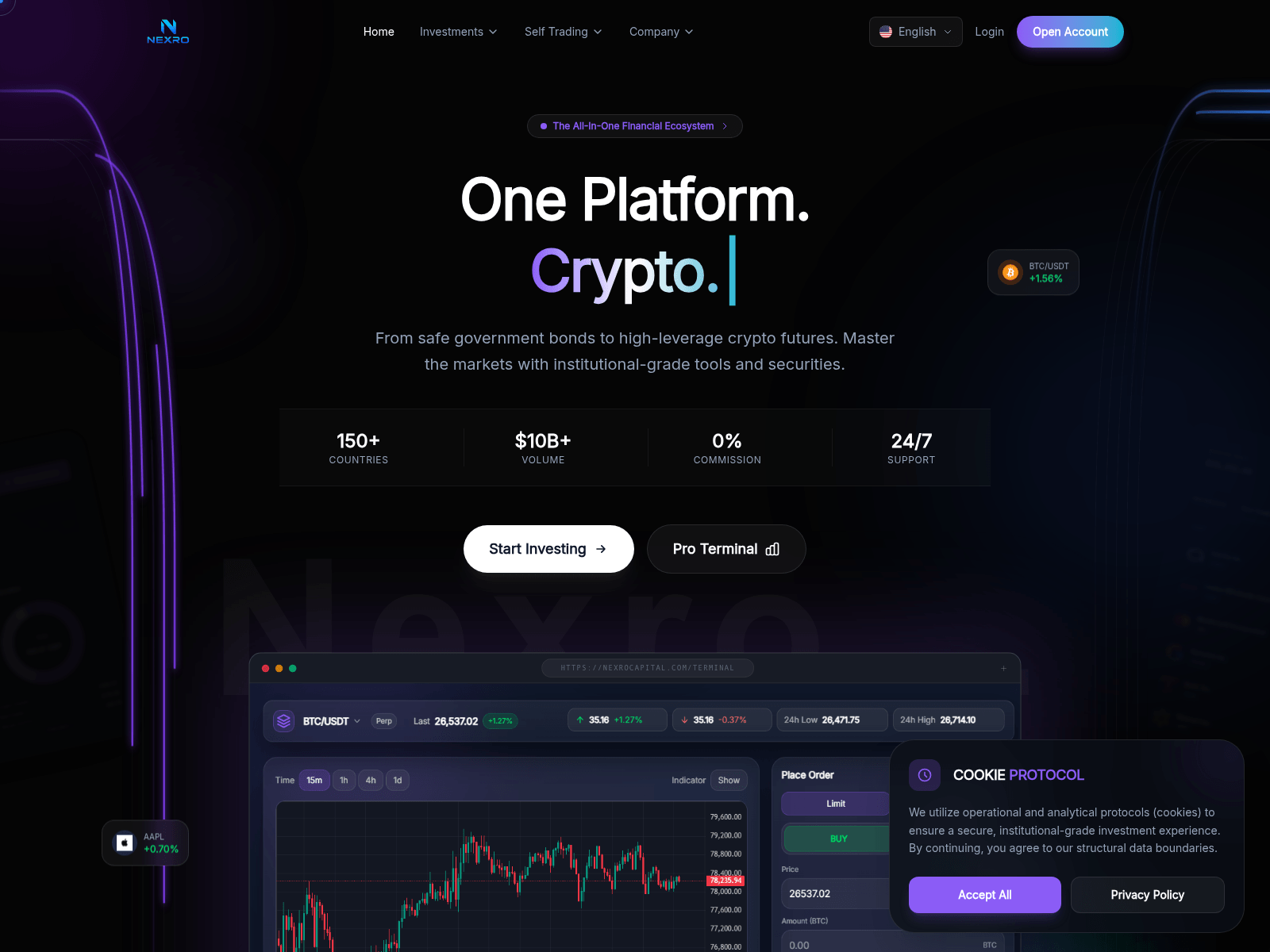 Screenshot of nexrocapital.com