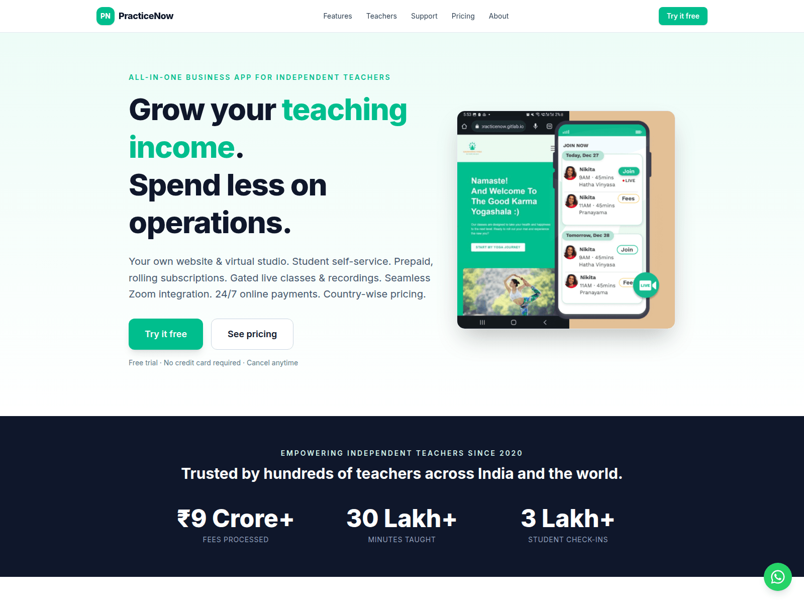Screenshot of practicenow.us