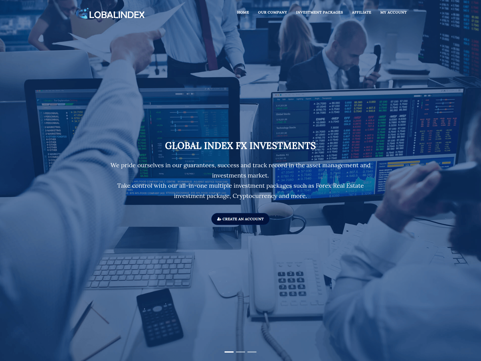 Screenshot of globalindexfx.com