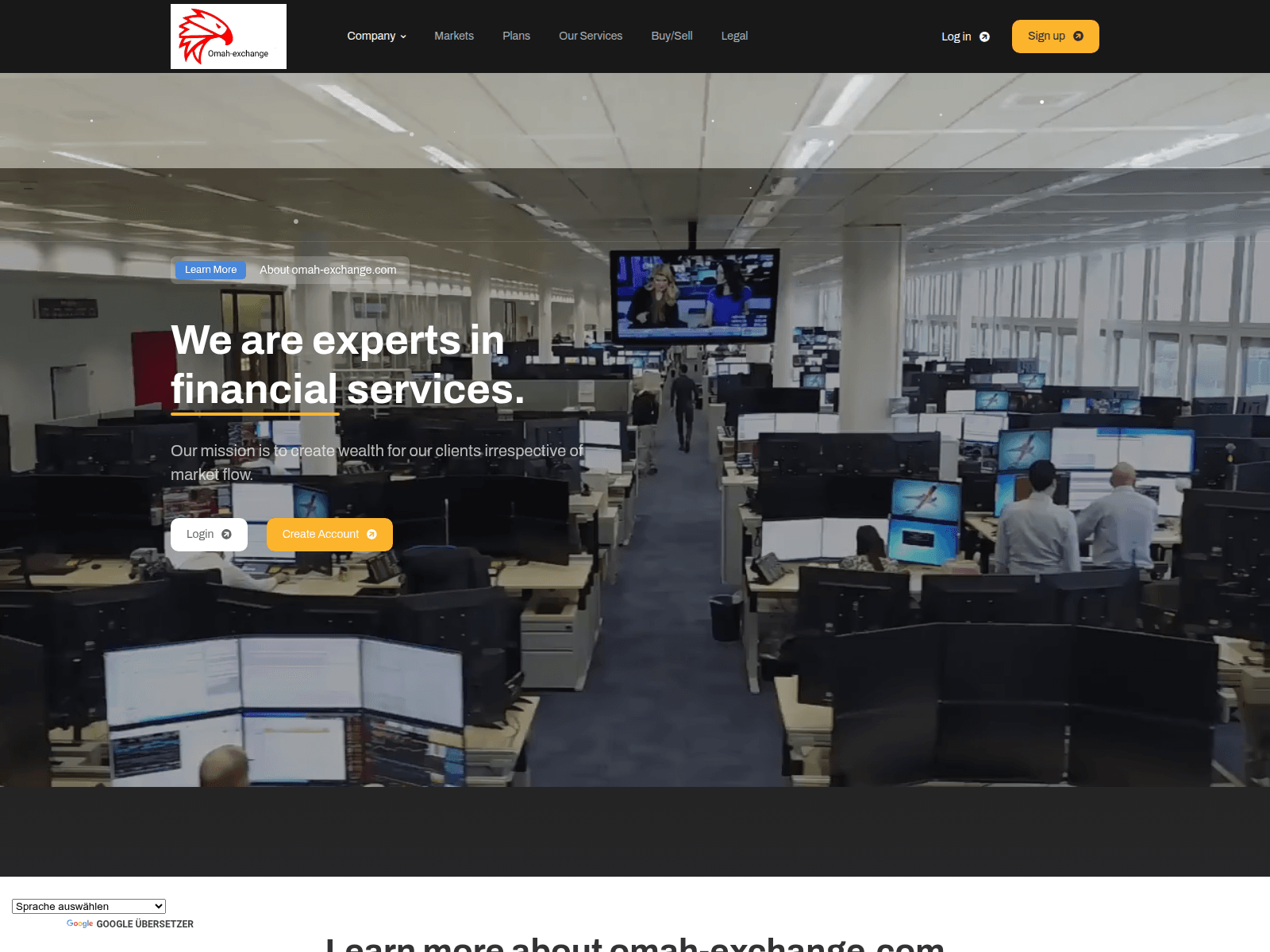 Screenshot of omah-exchange.com
